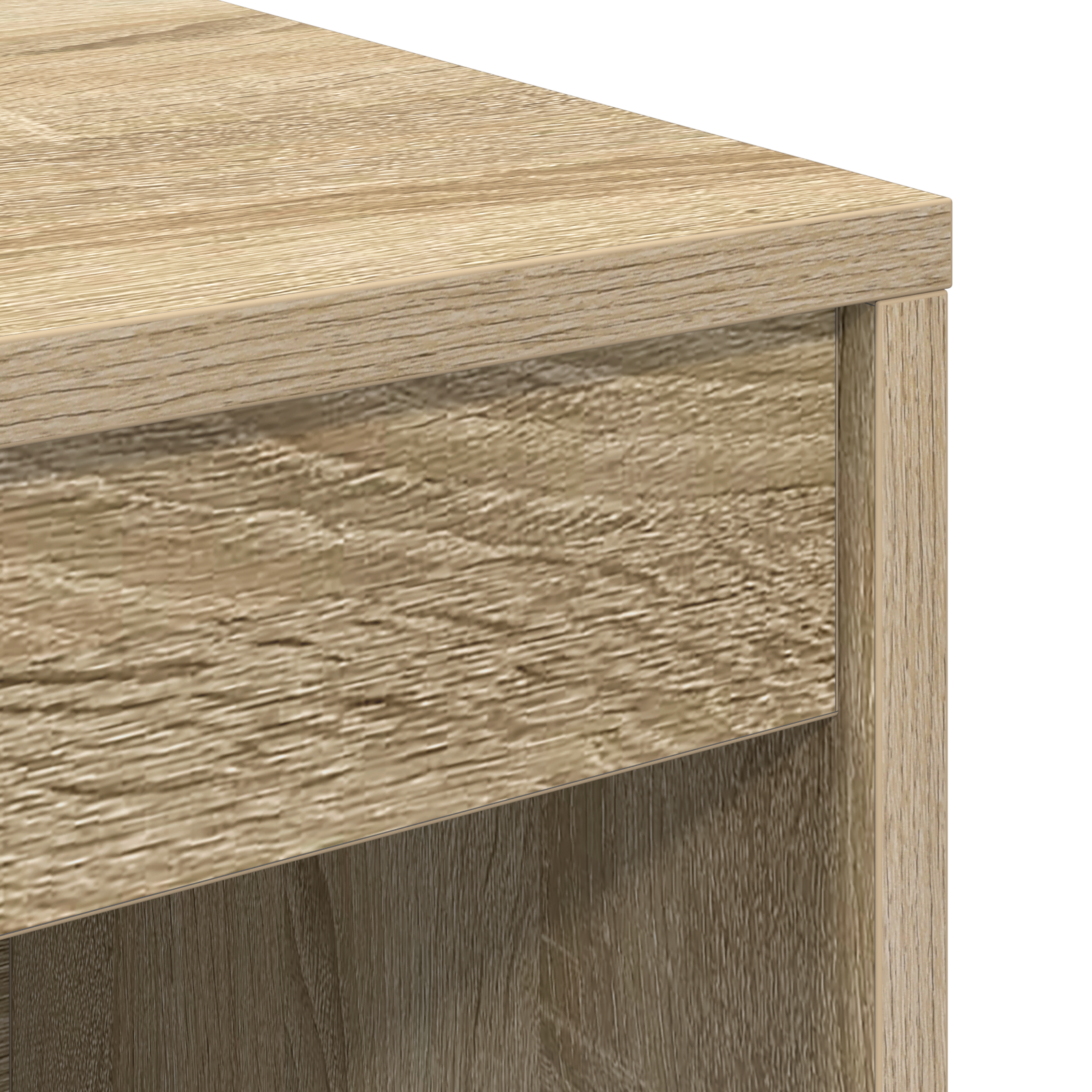 Desk with Storage Sonoma Oak Engineered Wood - Image 11