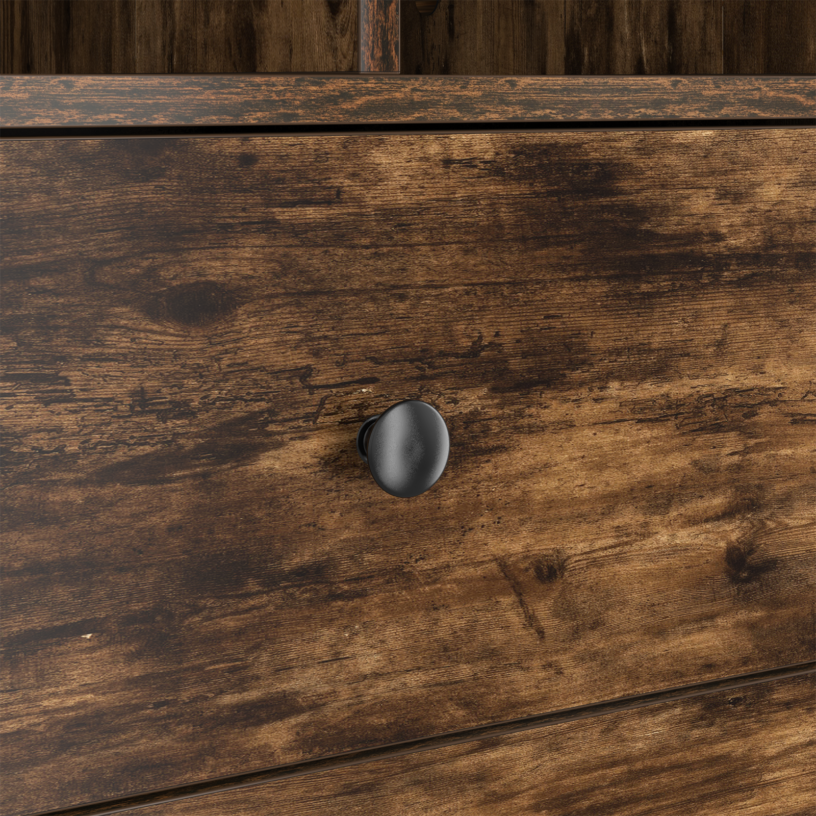 Desk with Storage Smoked Oak Engineered Wood - Image 9