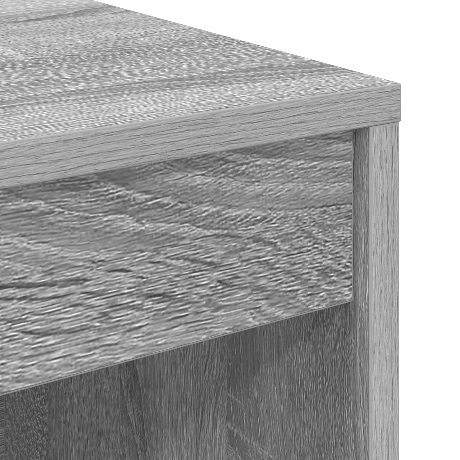 Desk with Storage Grey Sonoma Engineered Wood - Image 11