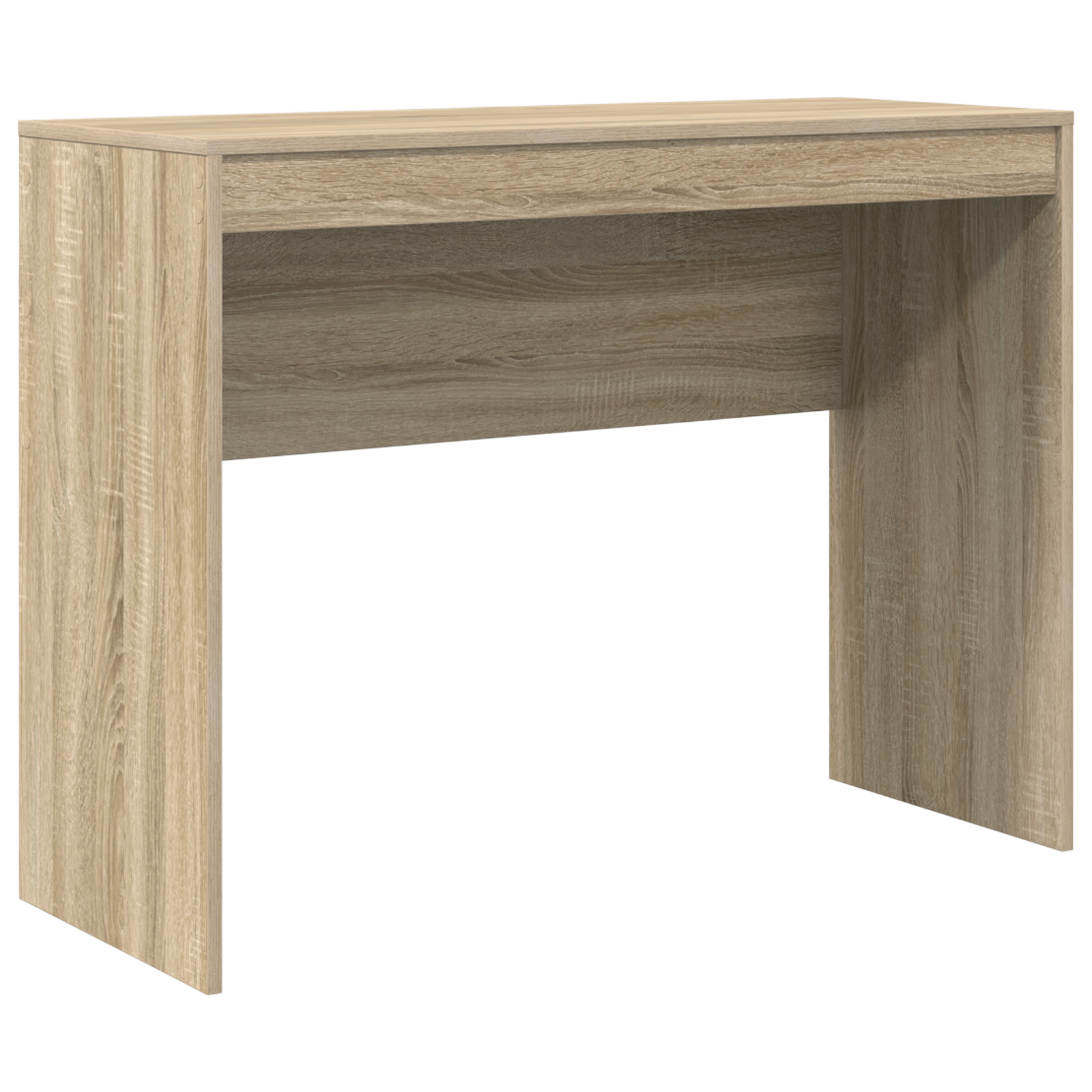 Desk with Storage Sonoma Oak Engineered Wood - Image 4