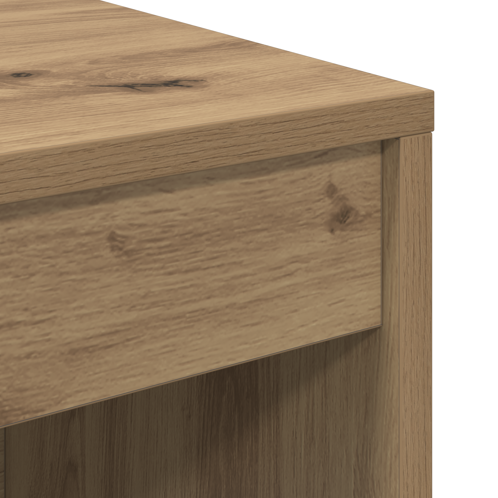 Desk with Storage Artisan Oak Engineered Wood - Image 11