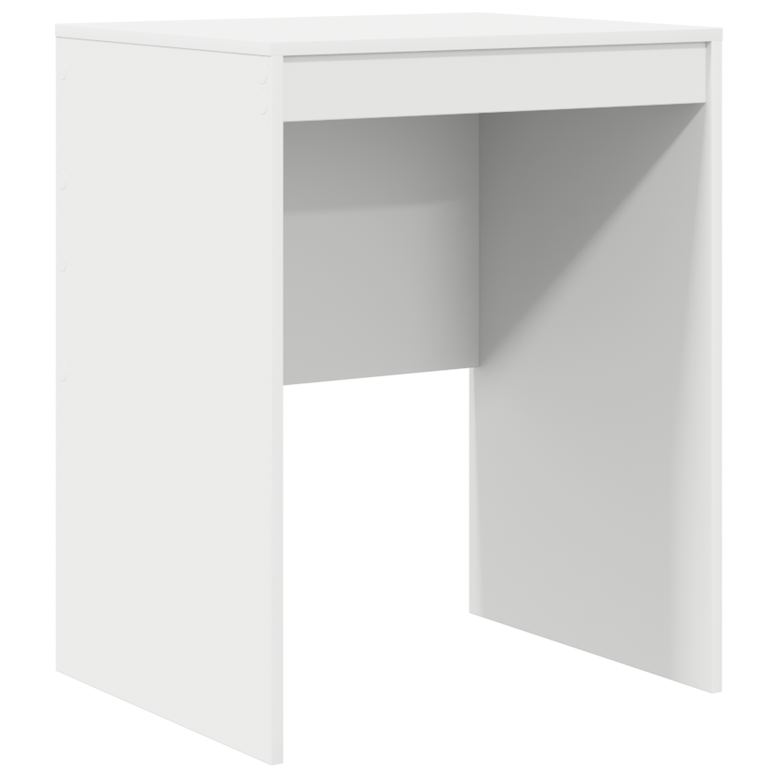 Desk with Storage White Engineered Wood - Image 4