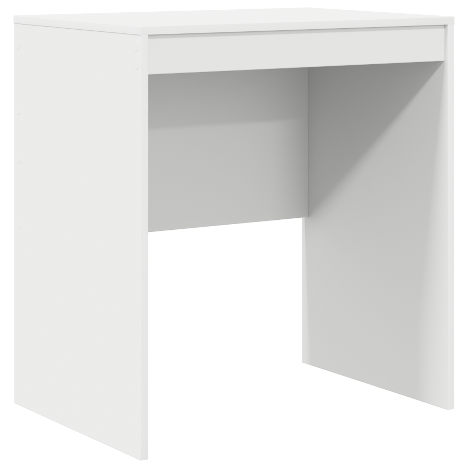 Desk with Storage White Engineered Wood - Image 4