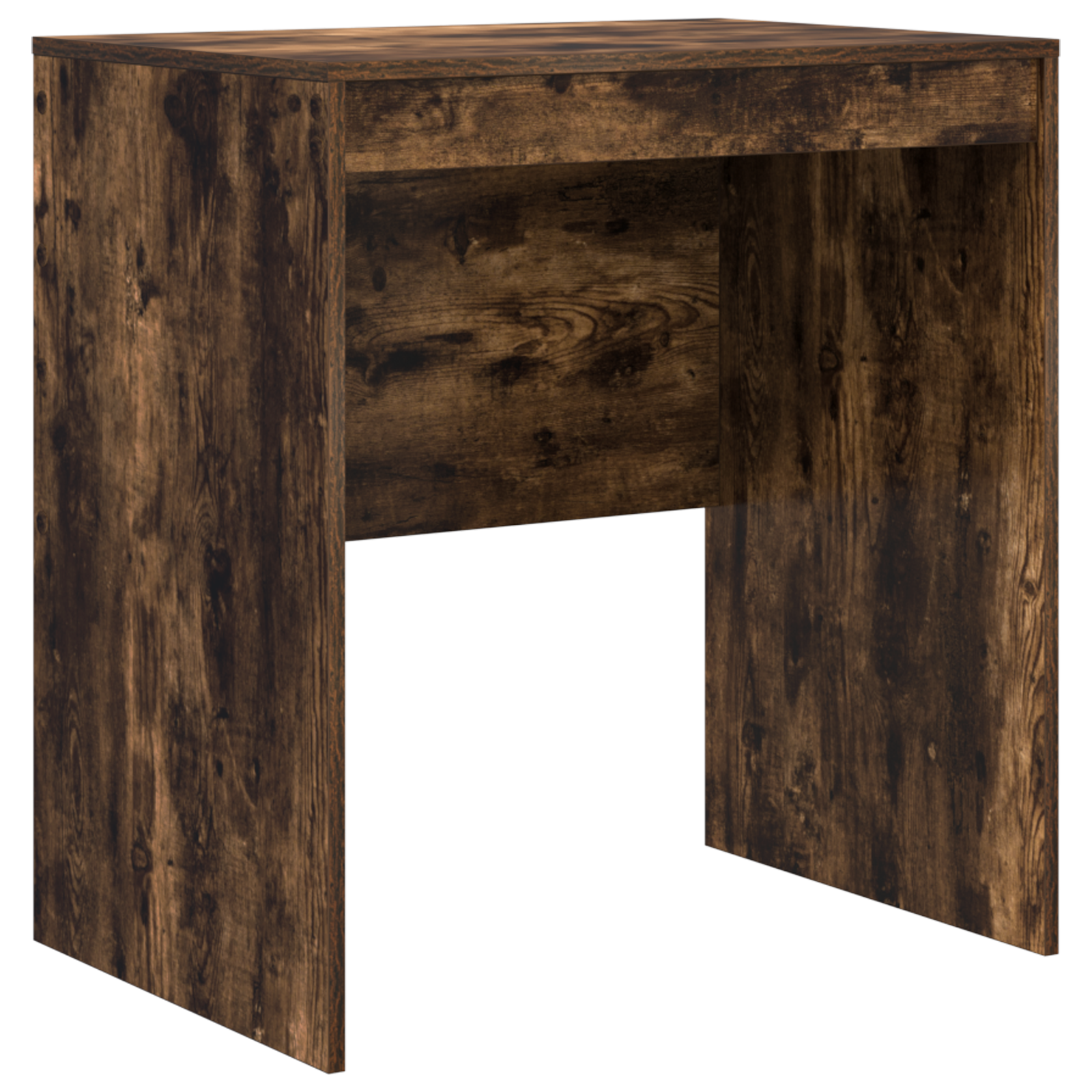 Desk with Storage Smoked Oak Engineered Wood - Image 4
