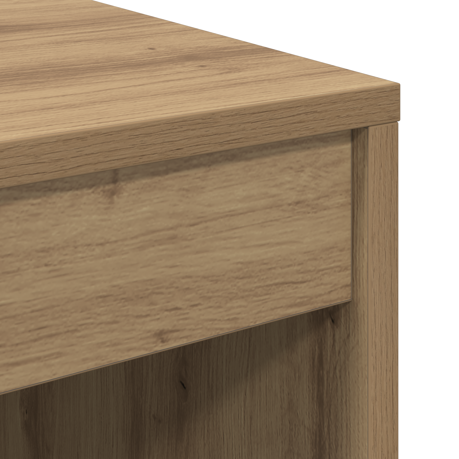 Desk with Storage Artisan Oak Engineered Wood - Image 11