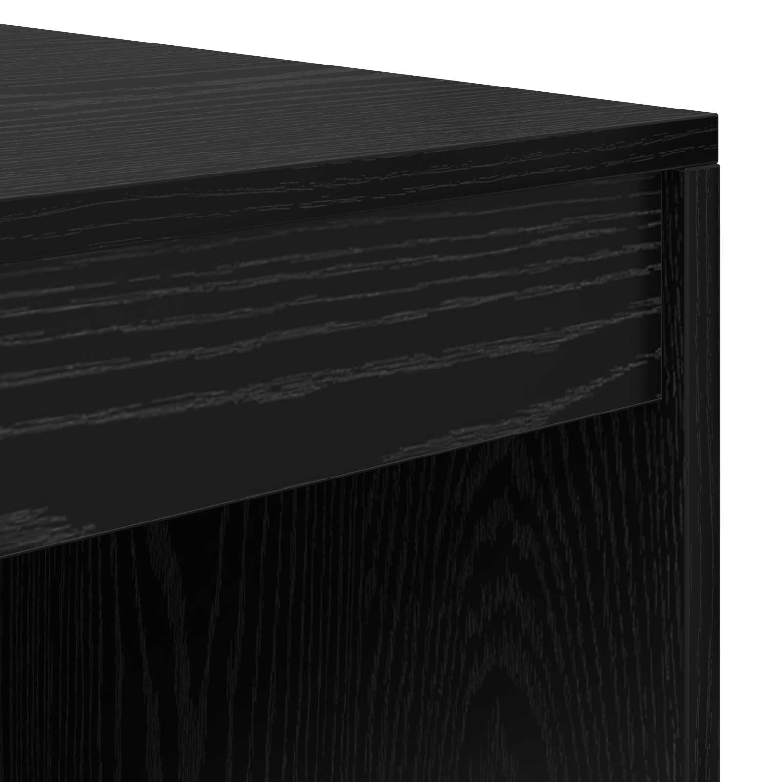 Desk with Storage Black Oak Engineered Wood - Image 11