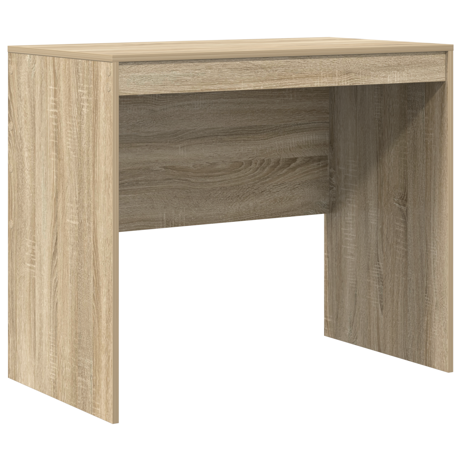 Desk with Storage Sonoma Oak Engineered Wood - Image 4
