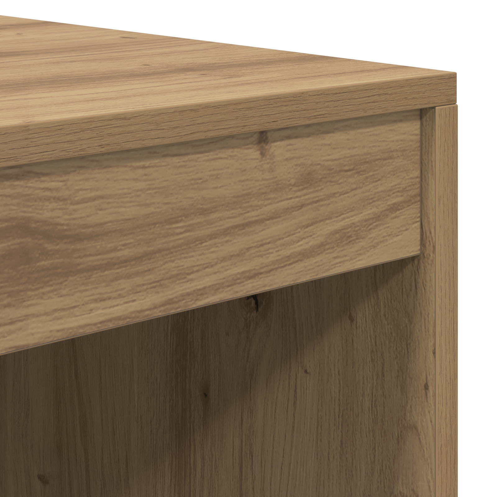 Desk with Storage Artisan Oak Engineered Wood - Image 11