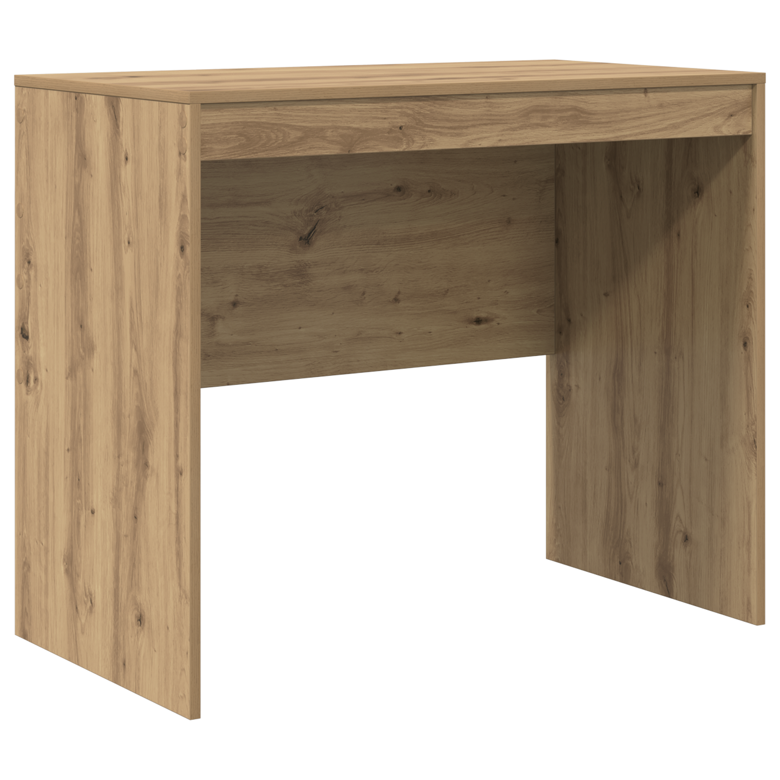 Desk with Storage Artisan Oak Engineered Wood - Image 4
