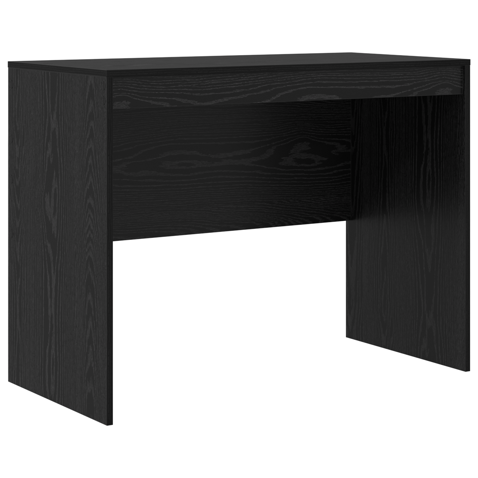 Desk with Storage Black Oak Engineered Wood - Image 4