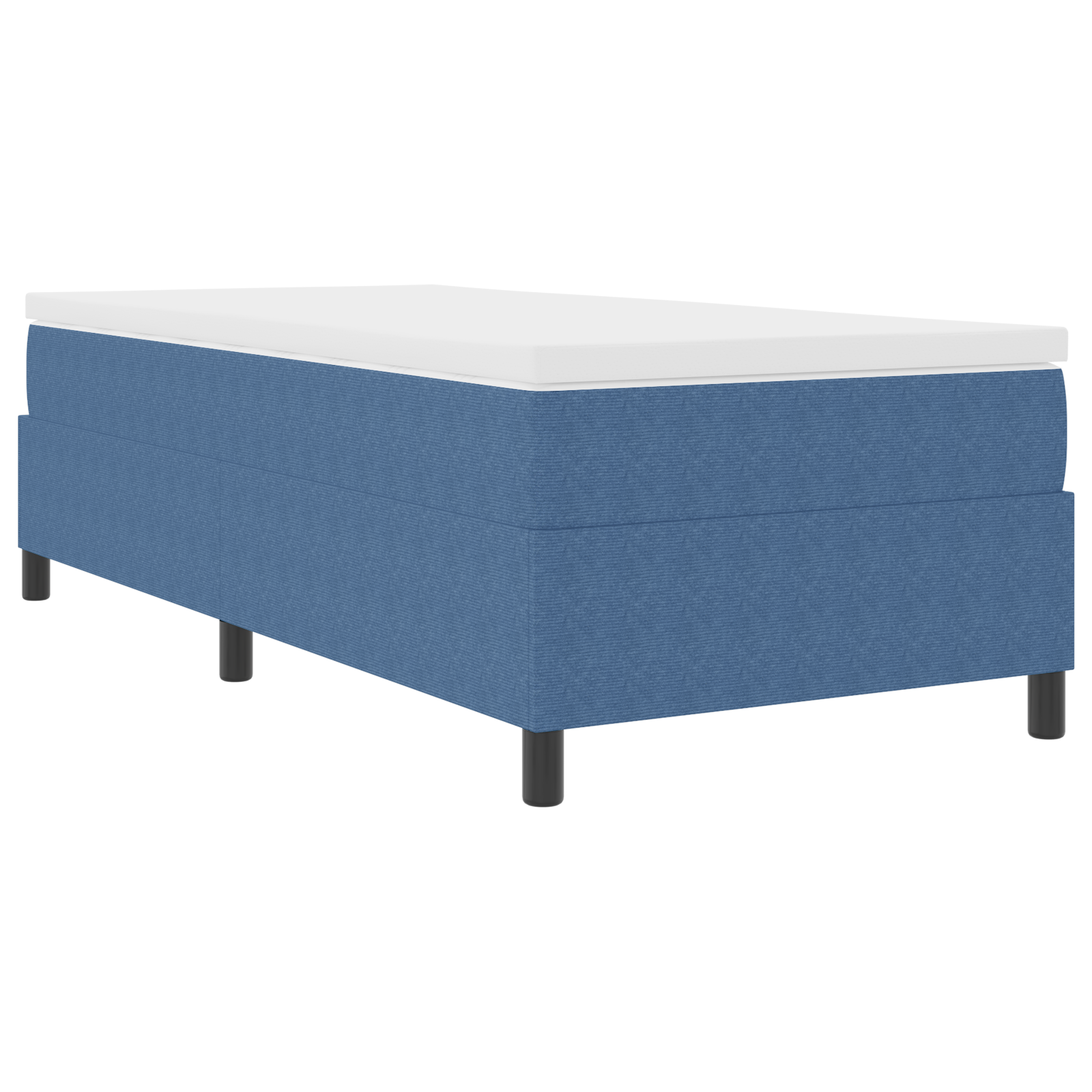 Thumbnail - vidaXL Boxspringbett Blau Cordstoff