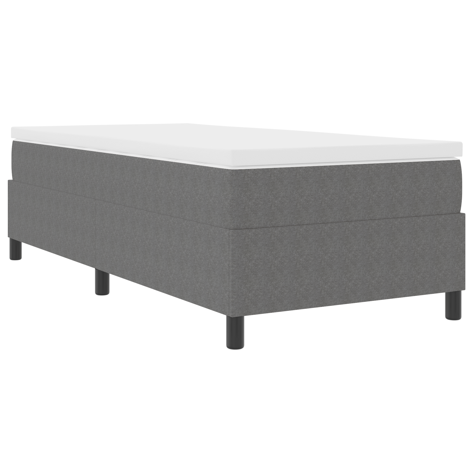 Thumbnail - vidaXL Boxspringbett Hellgrau 100x200 cm Cordstoff