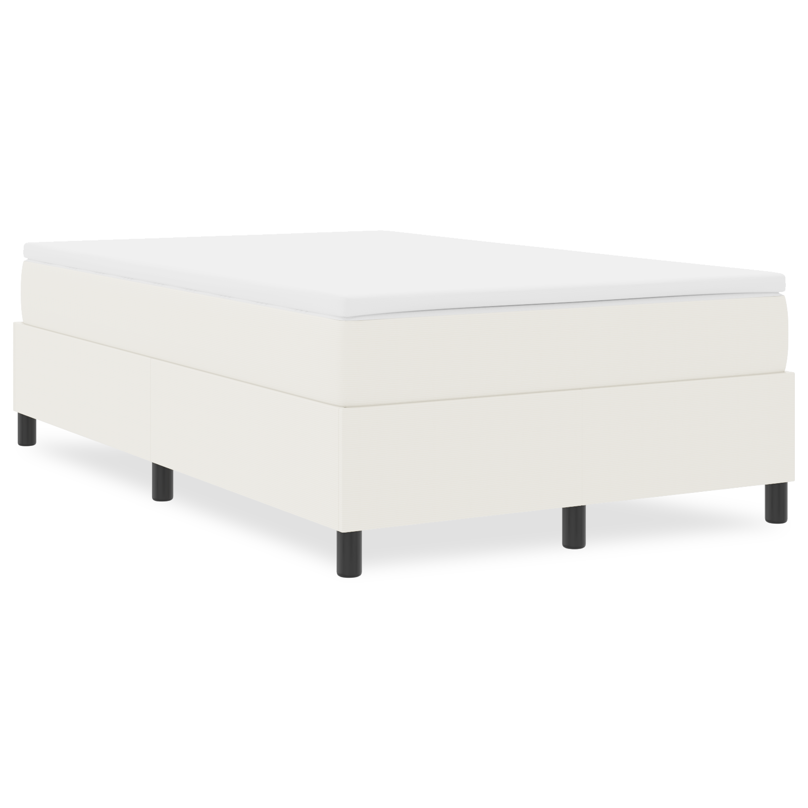 Platforminė lova Kreminė Maža dvigulė Velveto medžiaga - Image 4