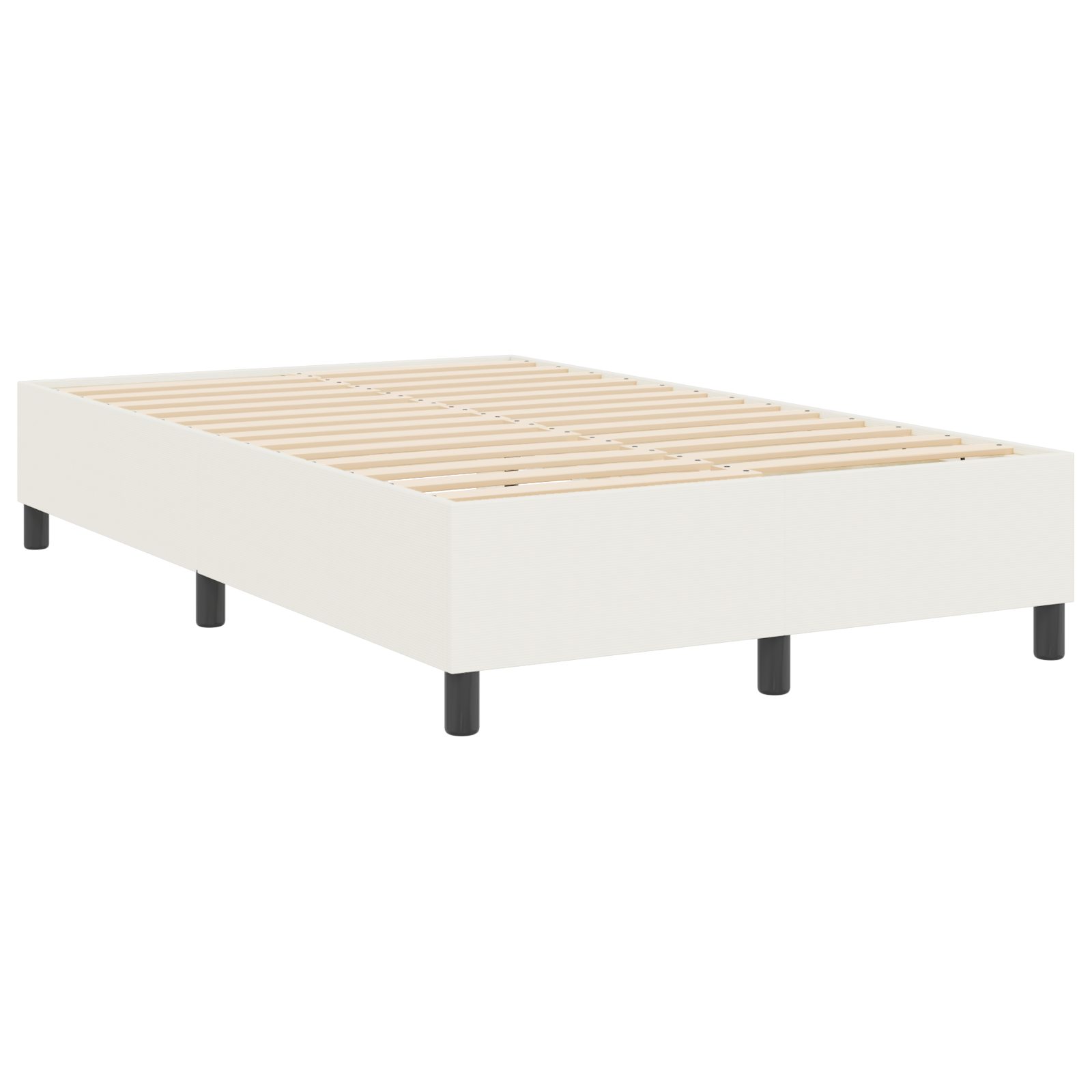 Platforminė lova Kreminė Maža dvigulė Velveto medžiaga - Image 8