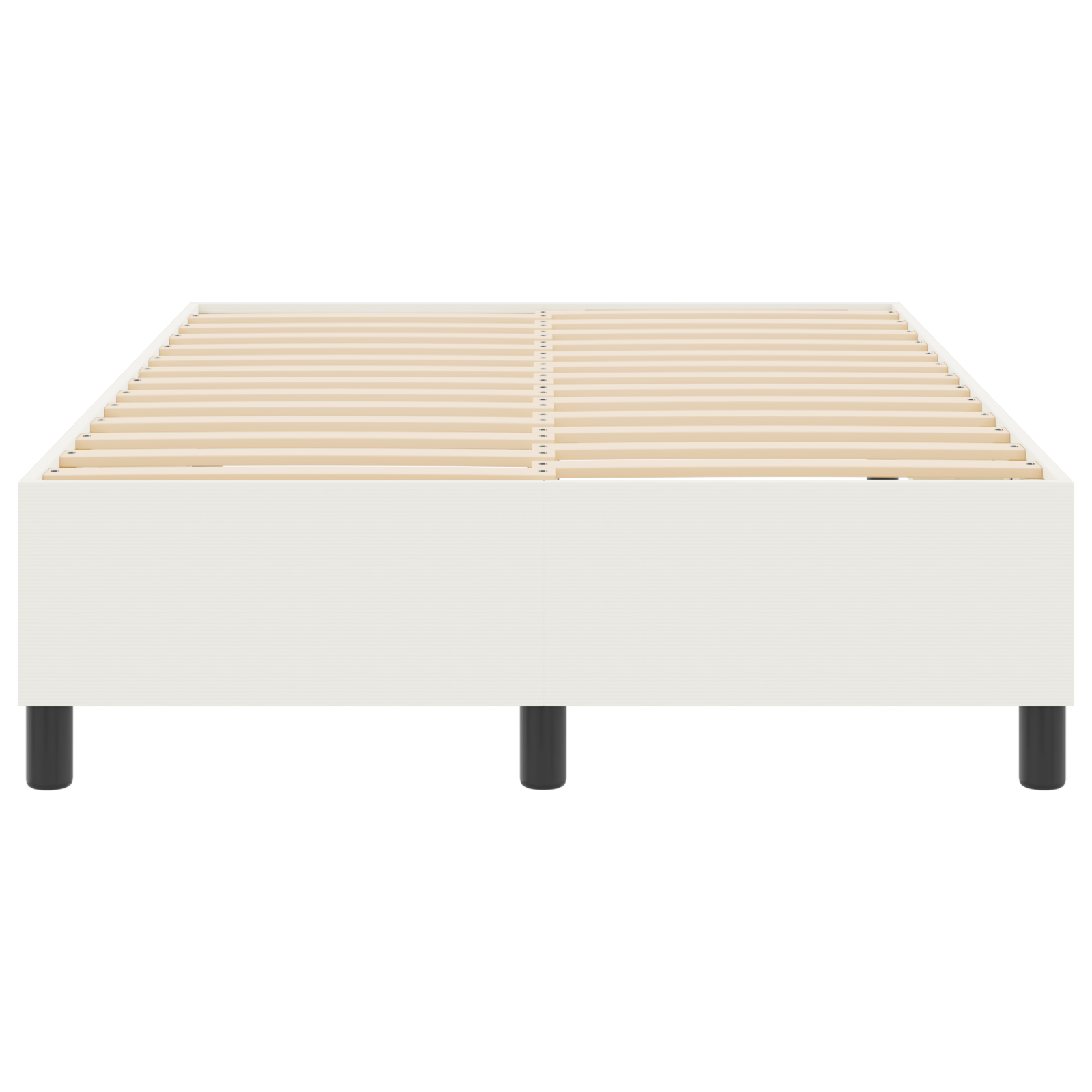 Platforminė lova Kreminė Maža dvigulė Velveto medžiaga - Image 6