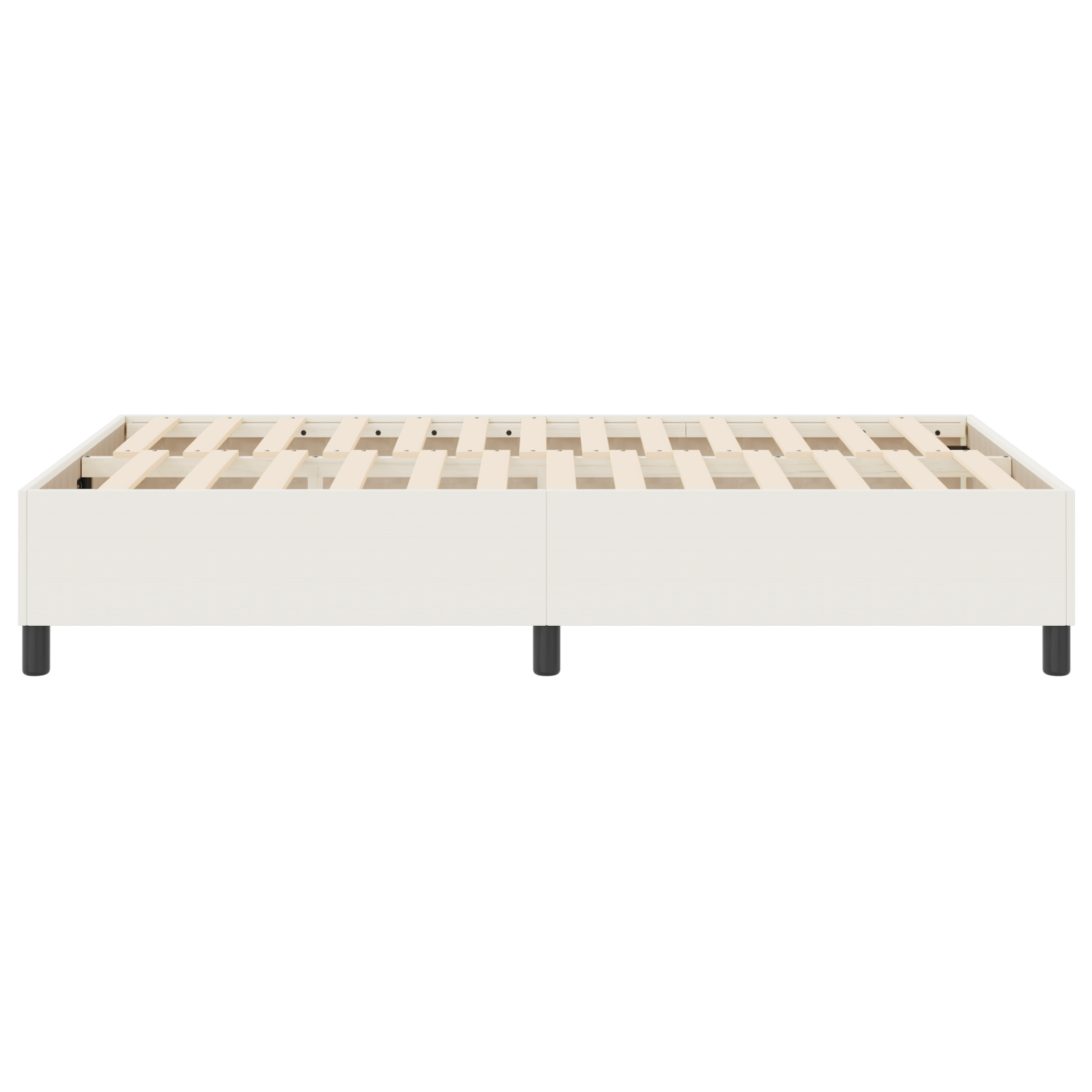 Platforminė lova Kreminė Maža dvigulė Velveto medžiaga - Image 7