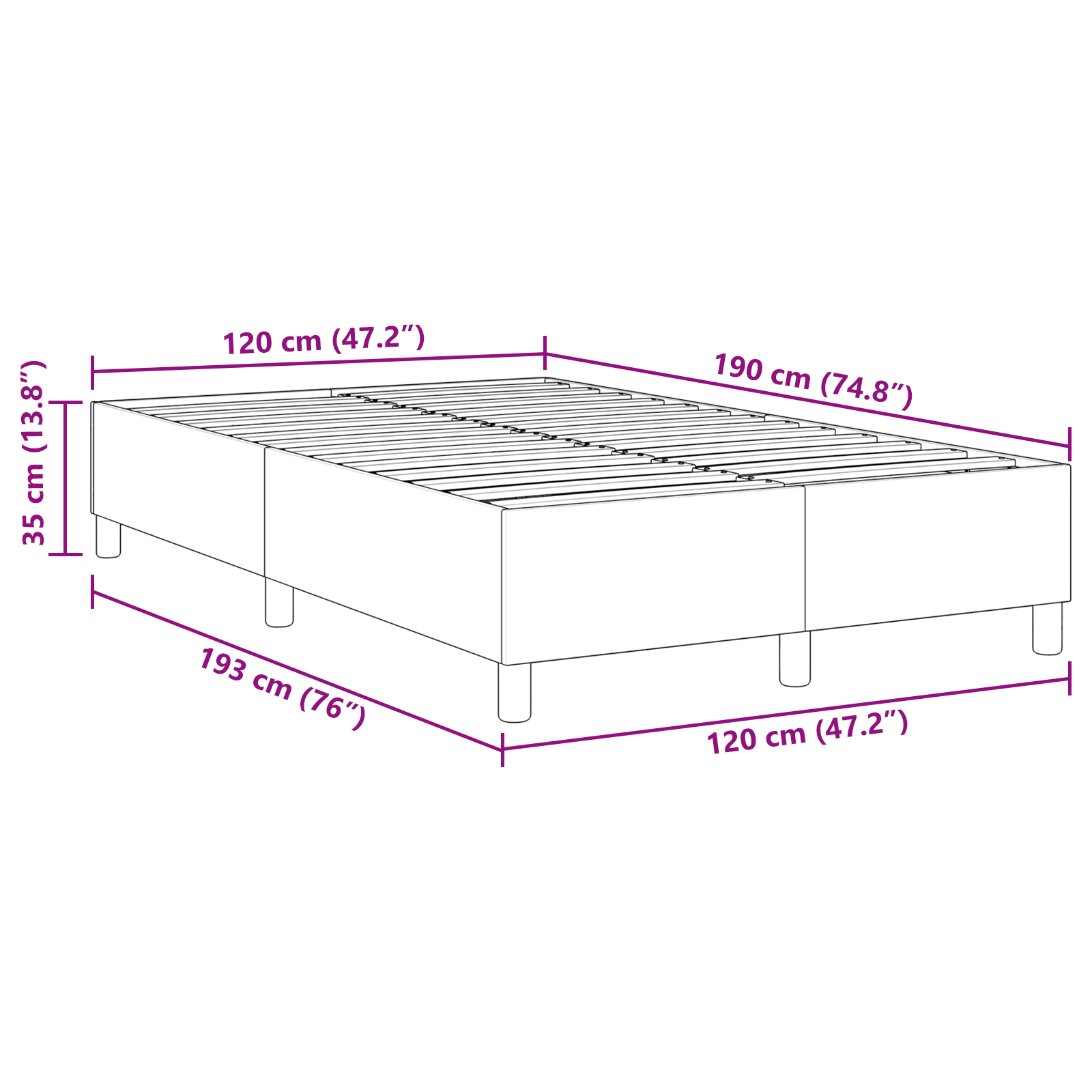 Box Spring Bed Light Green Grey Small Double Corduroy Fabric - Image 10