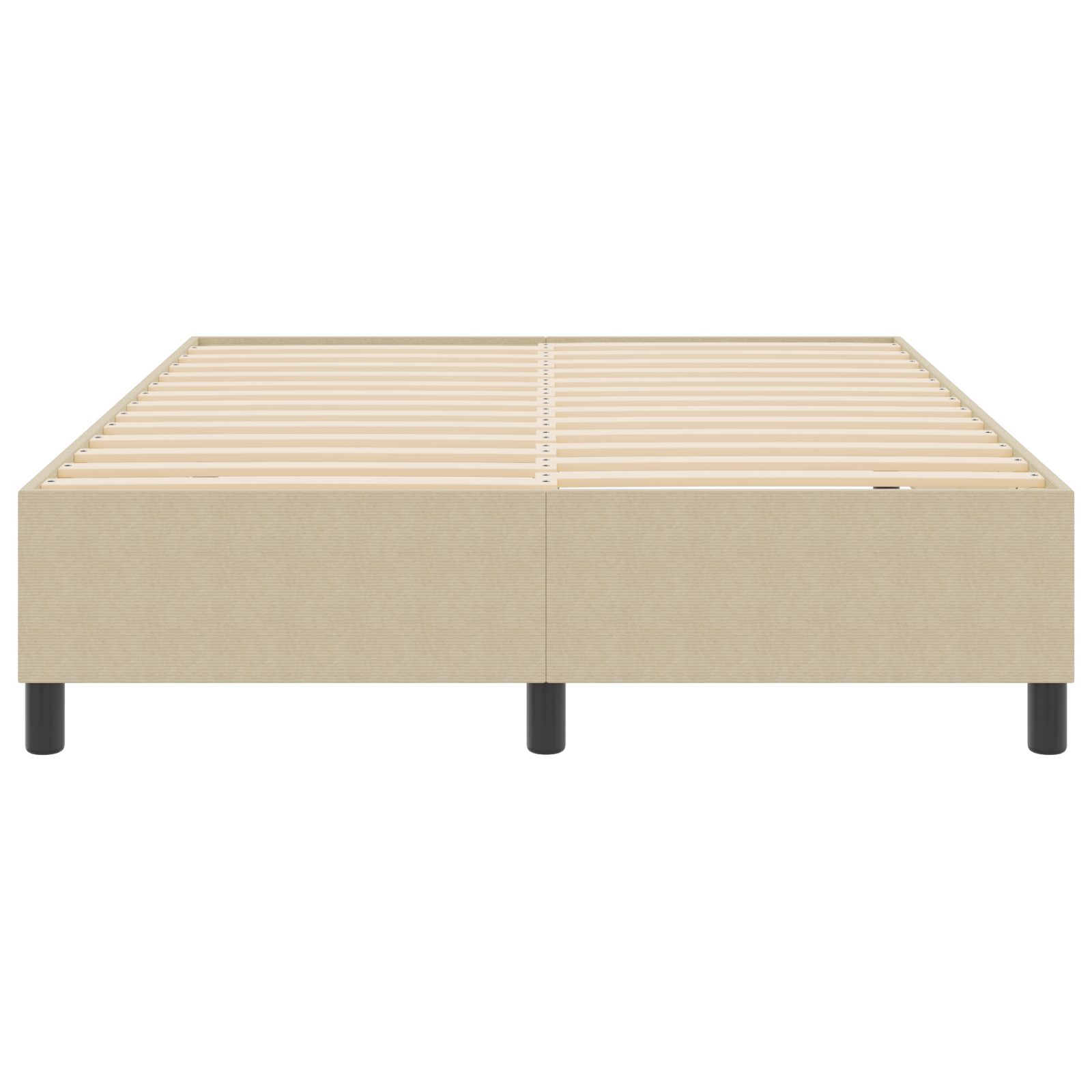 Box Spring Bed Light Green Grey 160x200 cm Corduroy Fabric - Image 6