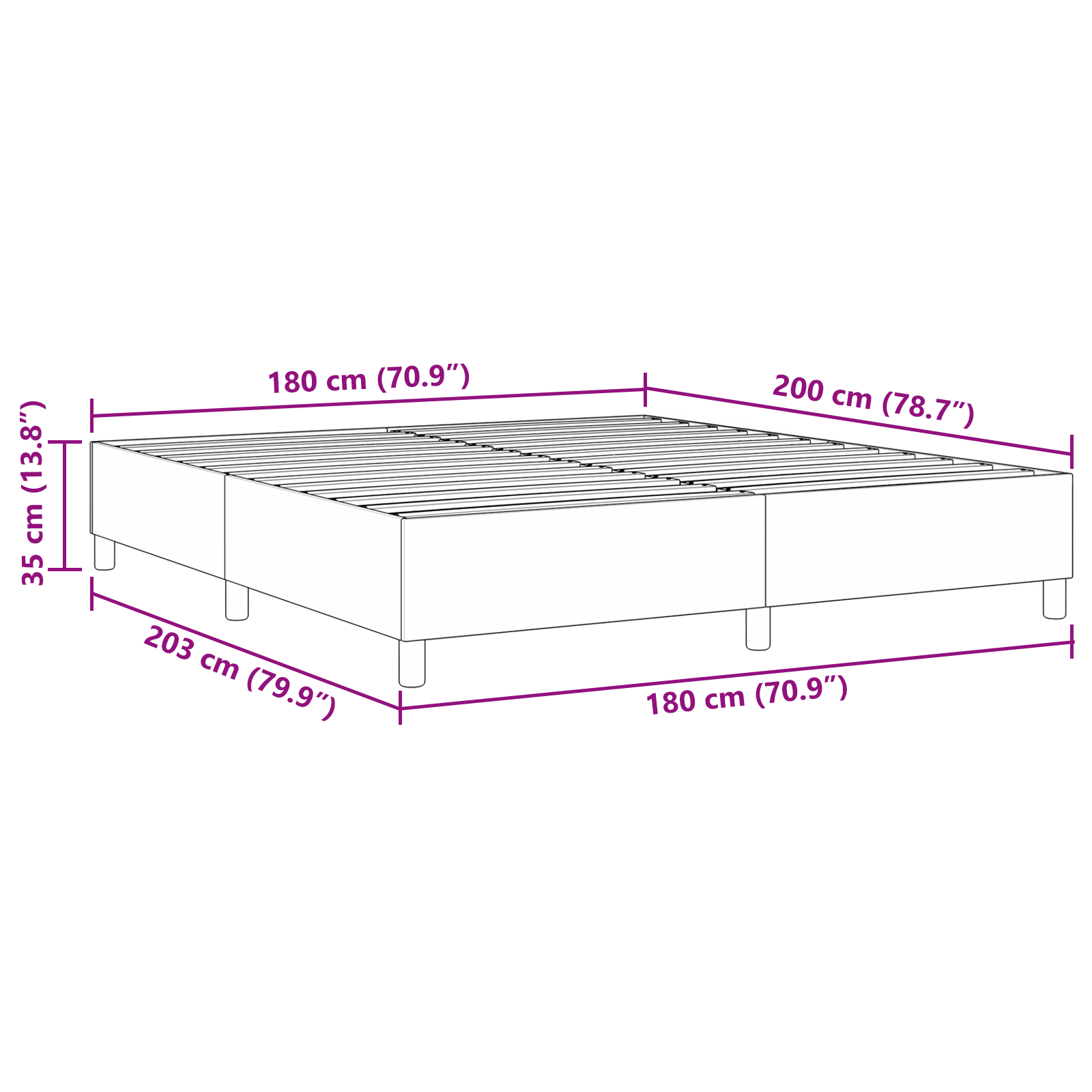 Box Spring Bed Light Green Grey Super King Corduroy Fabric - Image 10