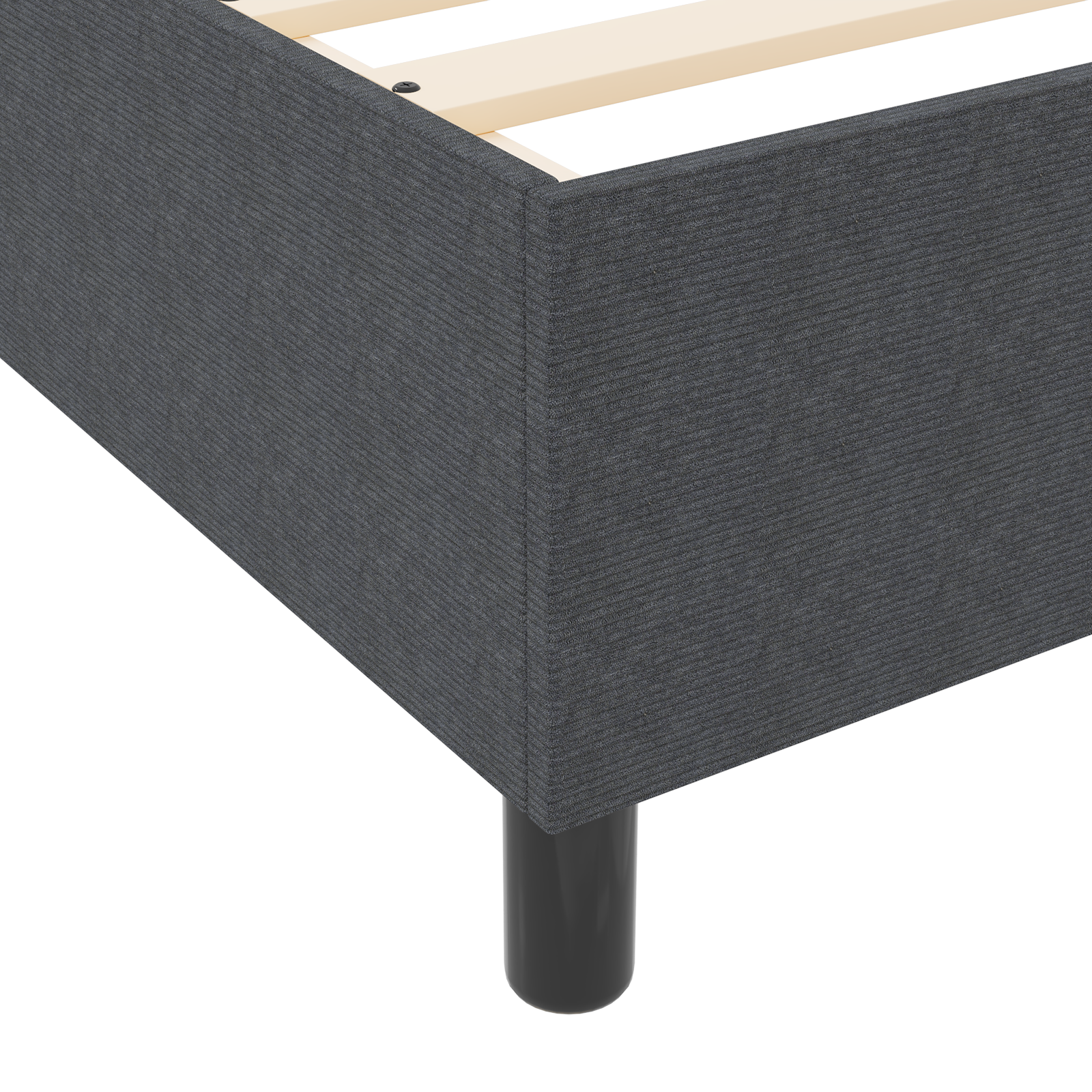 Lovos rėmas su čiužiniu tamsiai pilkas 100 x 200 cm velvetas - Image 10