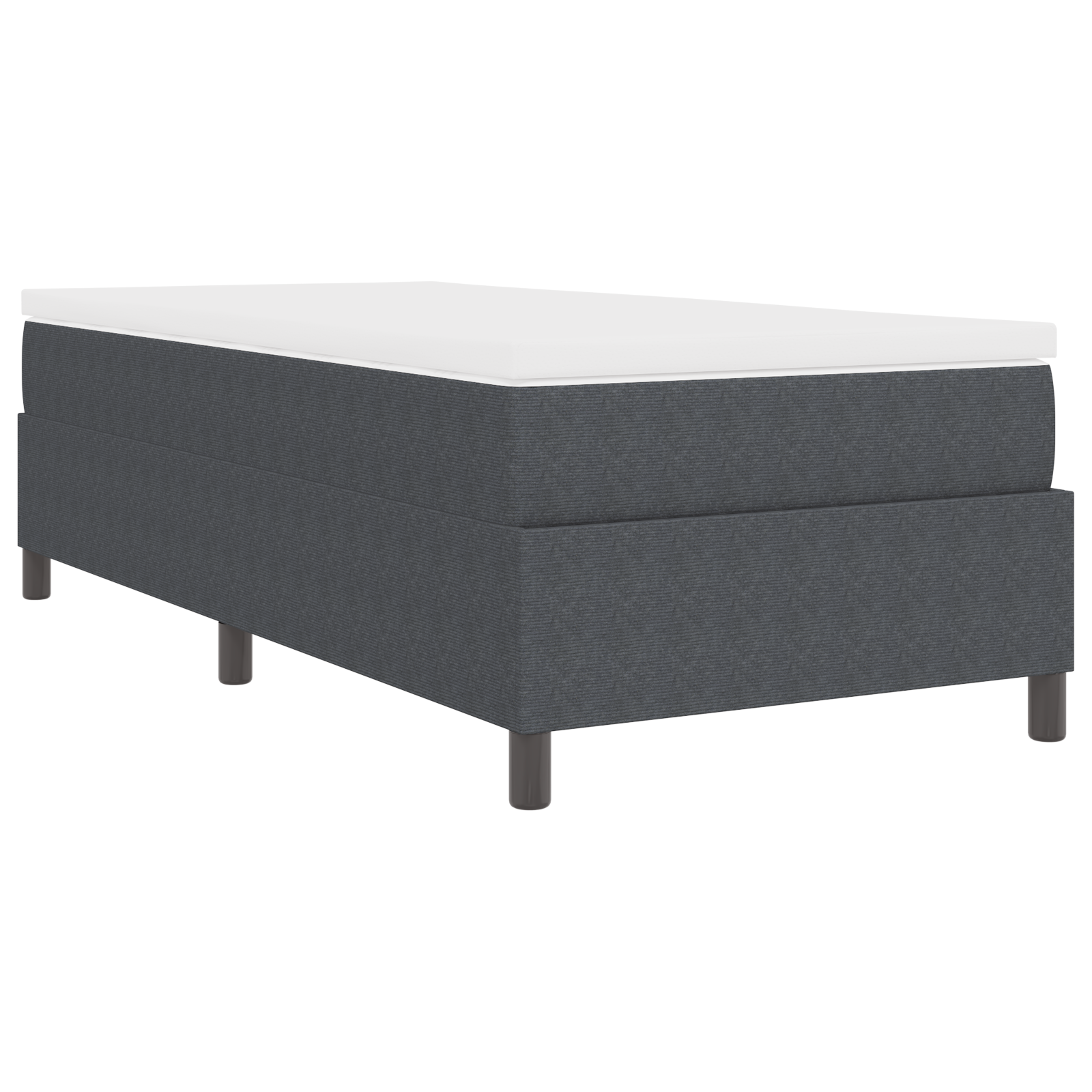 Lovos rėmas su čiužiniu tamsiai pilkas 100 x 200 cm velvetas - Image 9