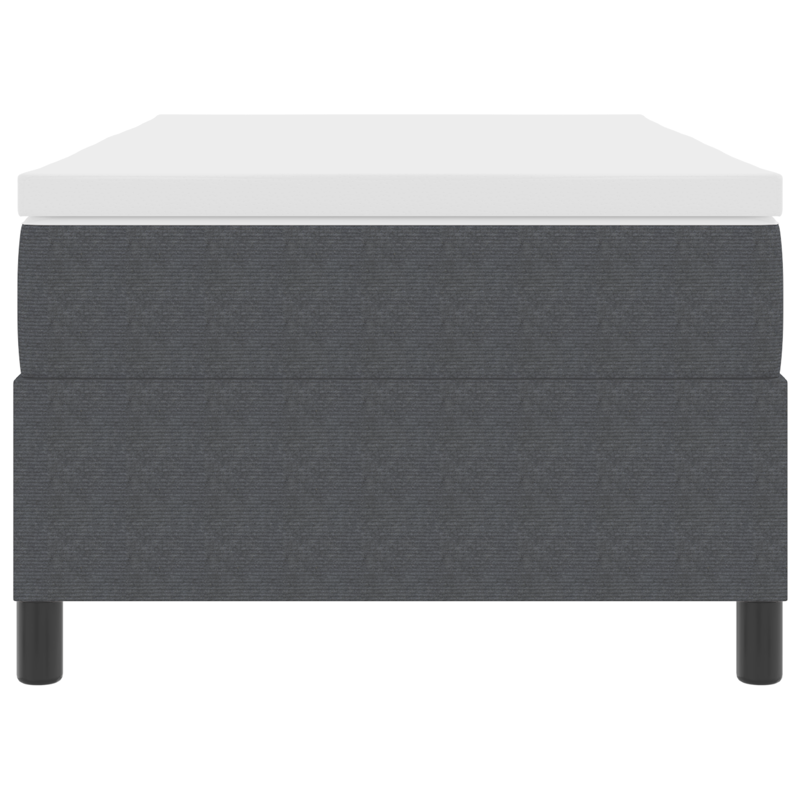 Lovos rėmas su čiužiniu tamsiai pilkas 100 x 200 cm velvetas - Image 7