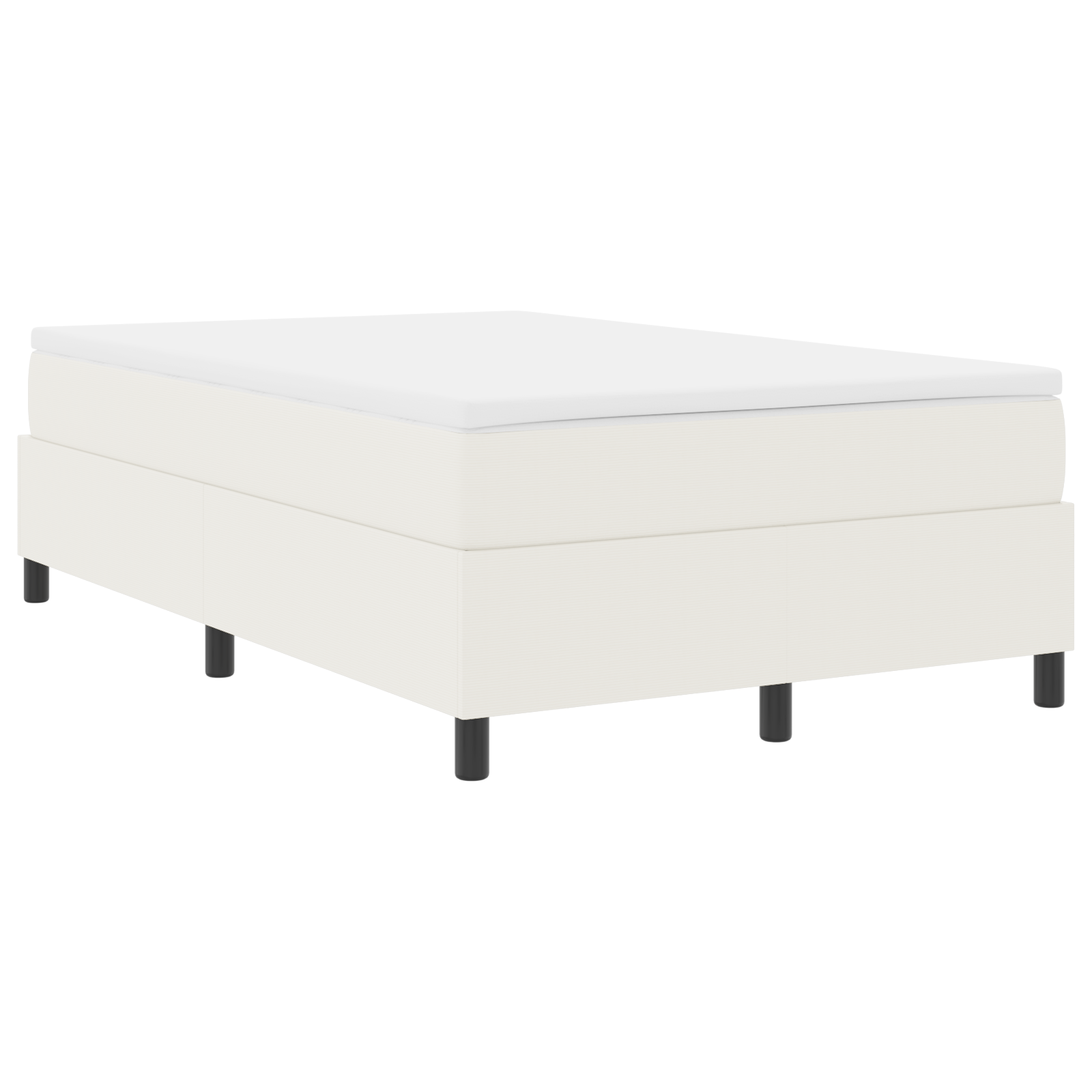 Thumbnail - vidaXL Boxspringbett mit cremefarbener Matratze - 120 x 200 cm, Cordstoff