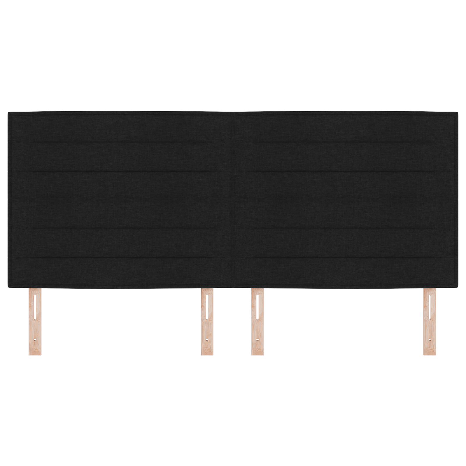 Headboard Lines Design Black 200 cm Fabric - Image 4
