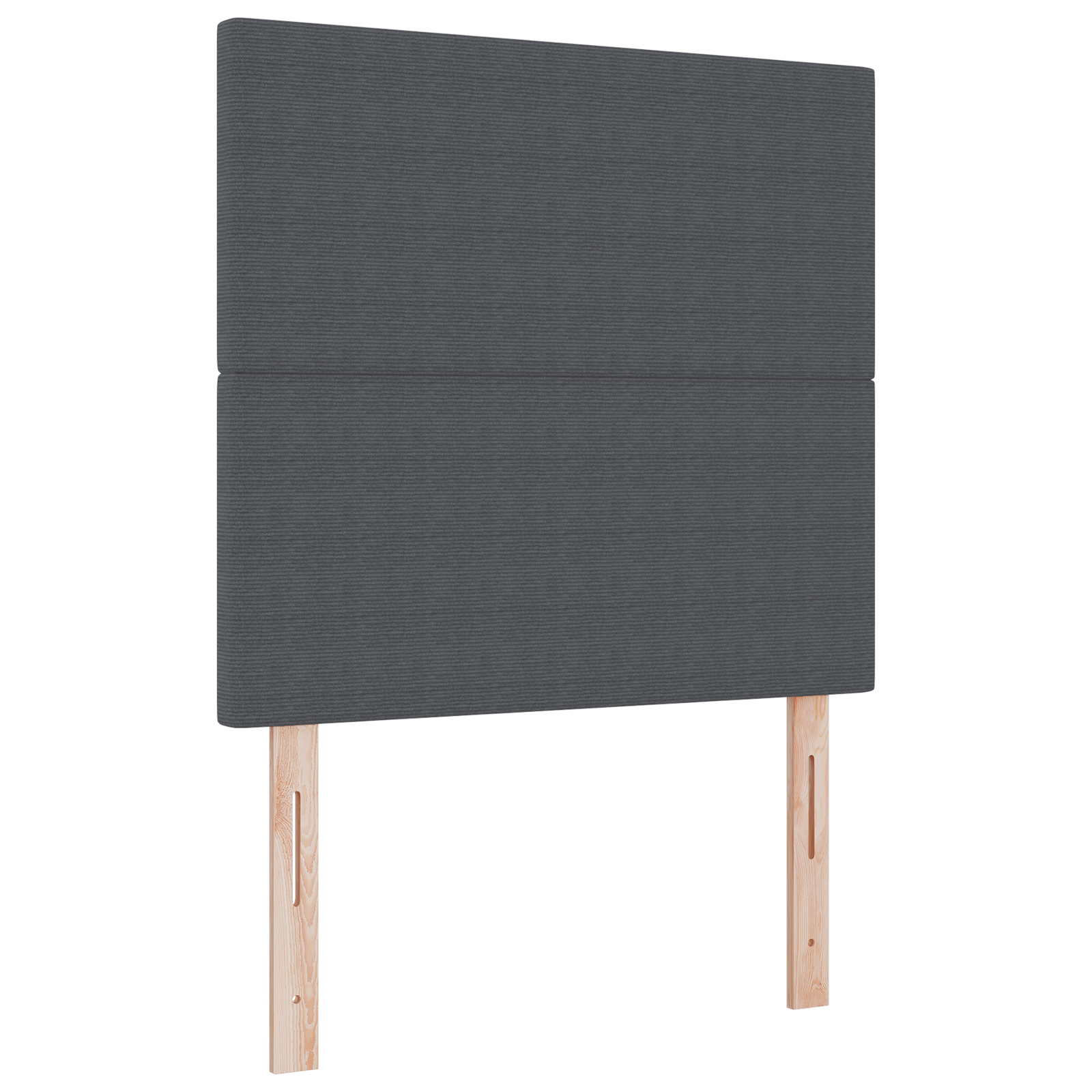Thumbnail - vidaXL Kopfteil Einfarbig Dunkelgrau 90 cm Cordstoff