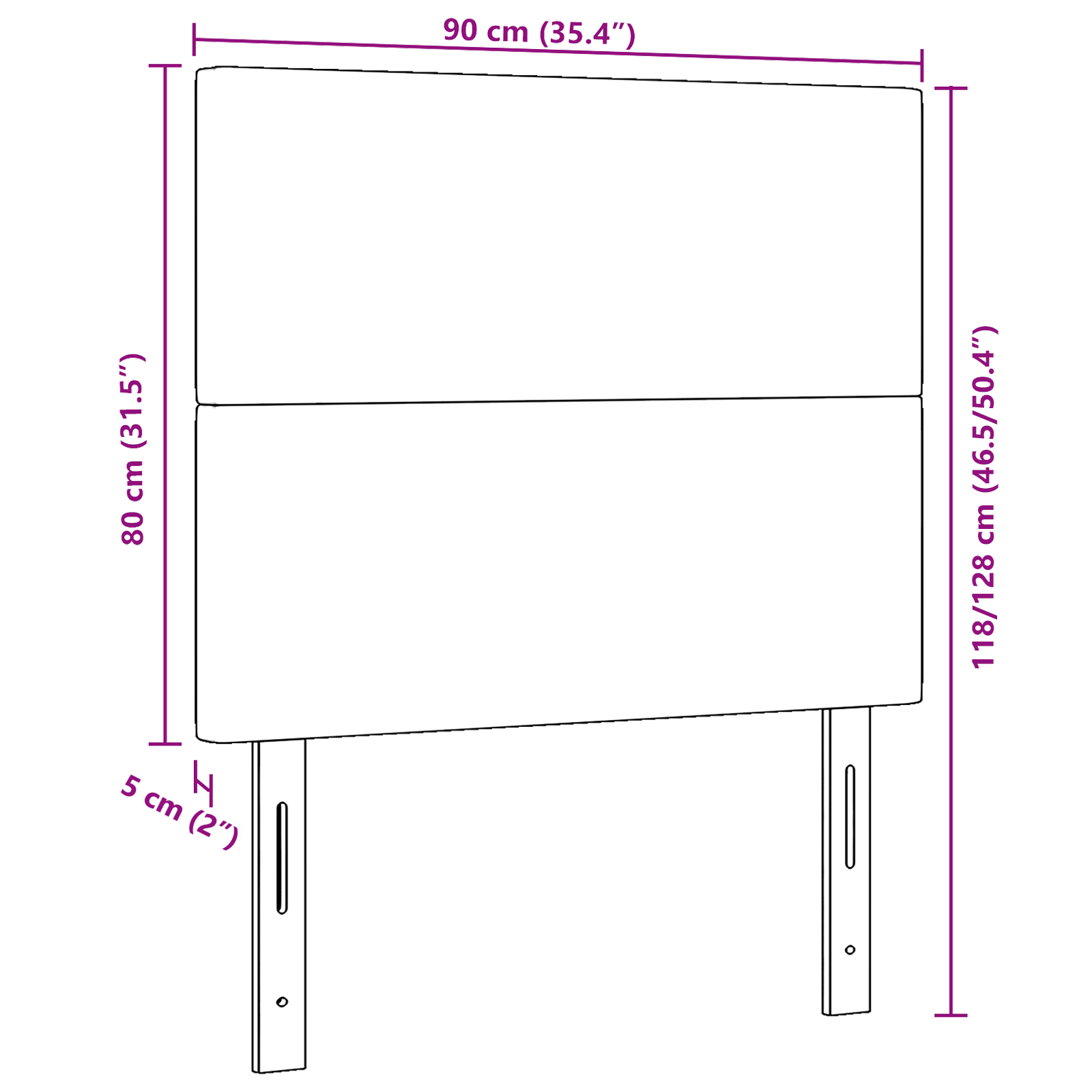 Sengegavl Enkel Design Creme 90 cm Cordfløjl 8 image product%2F3337718%2FP Size 3337718 WBG Size EU%20%281%29 01