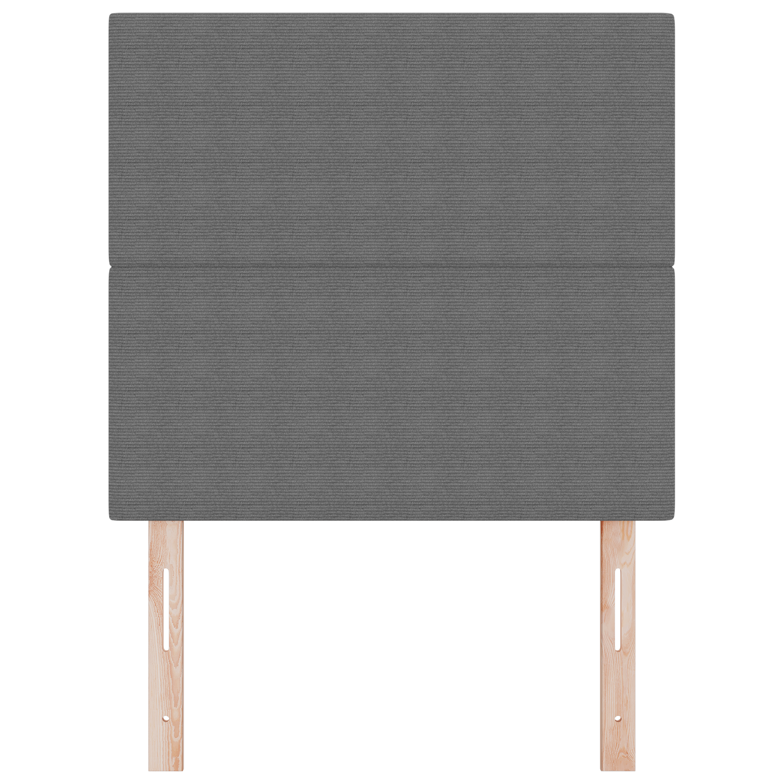 Headboard Plain Design Light Grey 100 cm Corduroy Fabric - Image 4