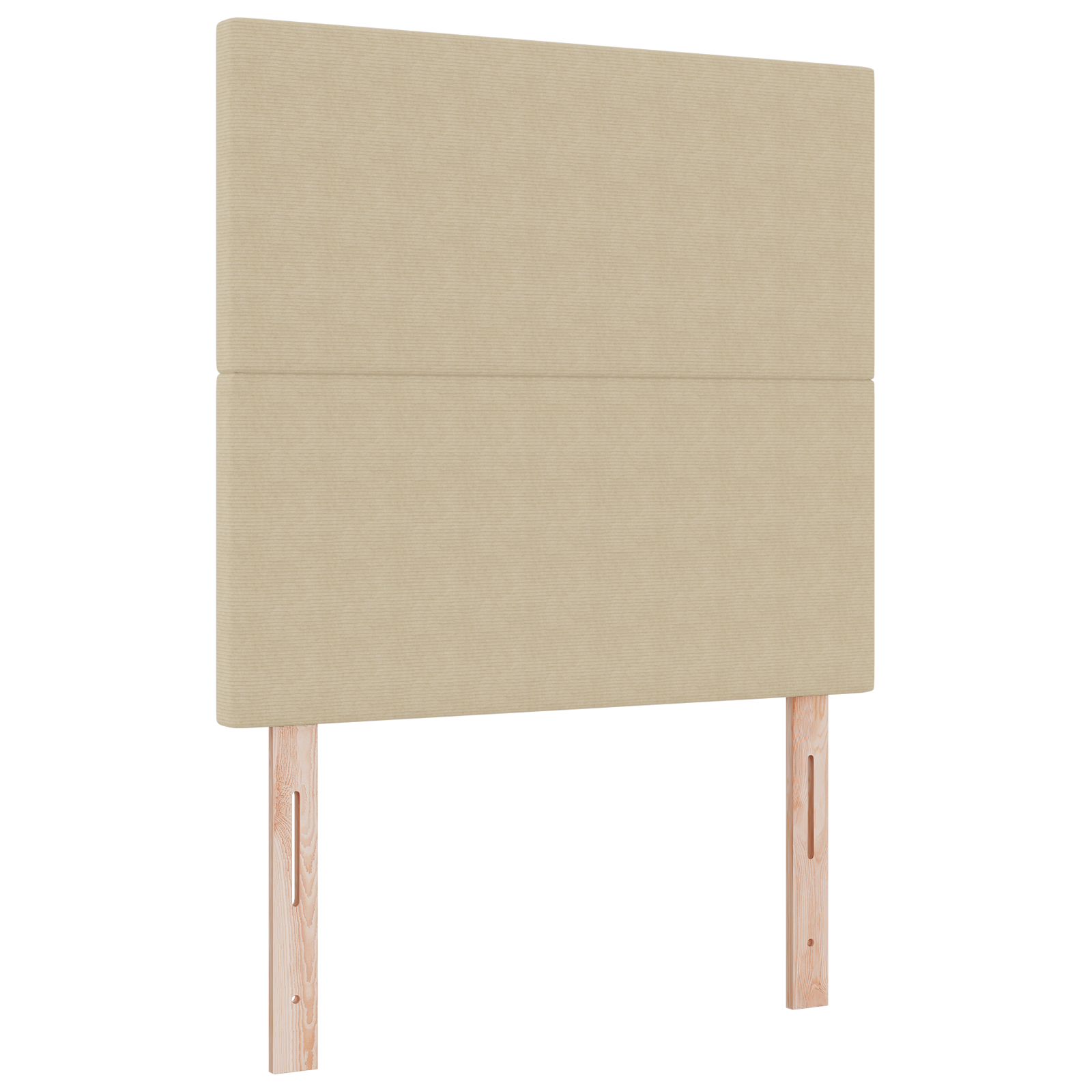 Headboard Plain Design Light Green Grey 100 cm Corduroy Fabric - Image 2