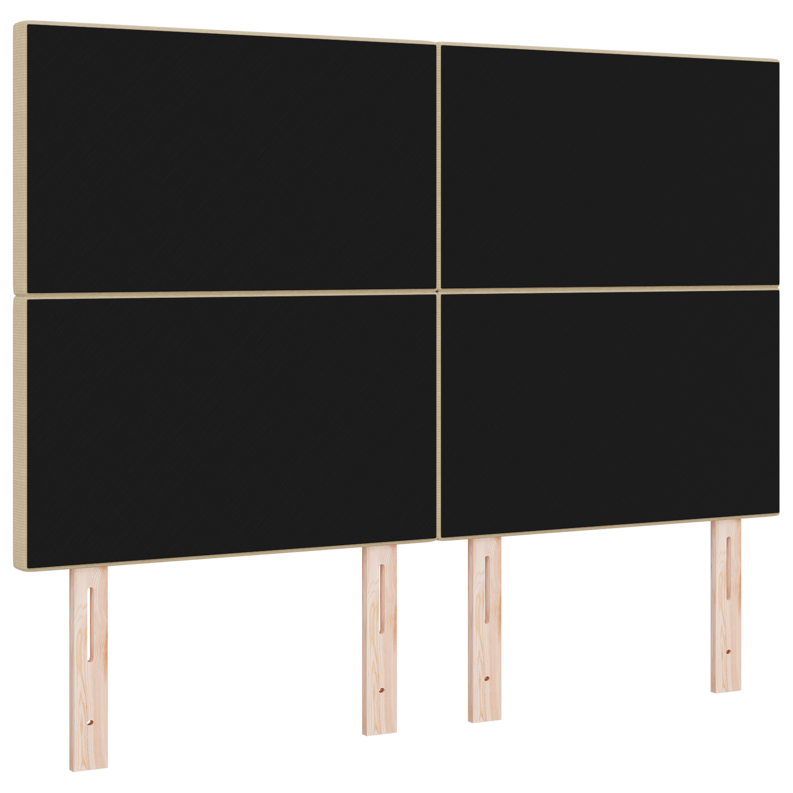 Headboard Plain Design Light Green Grey 140 cm Corduroy Fabric - Image 6