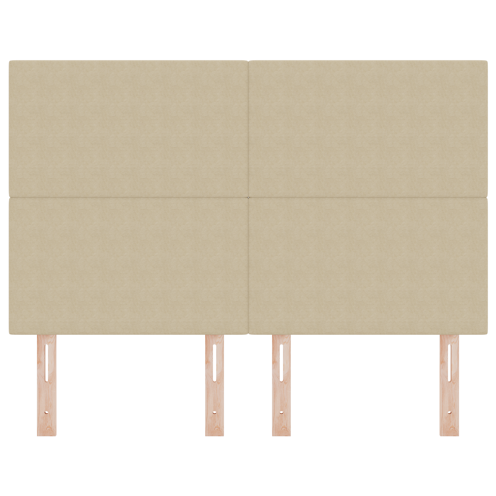 Headboard Plain Design Light Green Grey 140 cm Corduroy Fabric - Image 4