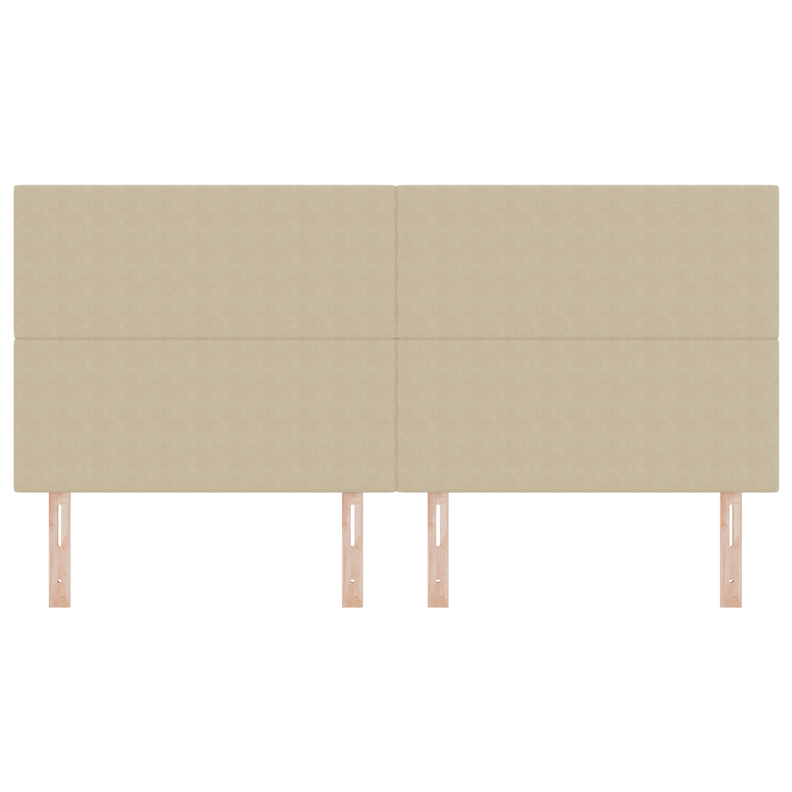 Headboard Plain Design Light Green Grey 200 cm Corduroy Fabric - Image 4