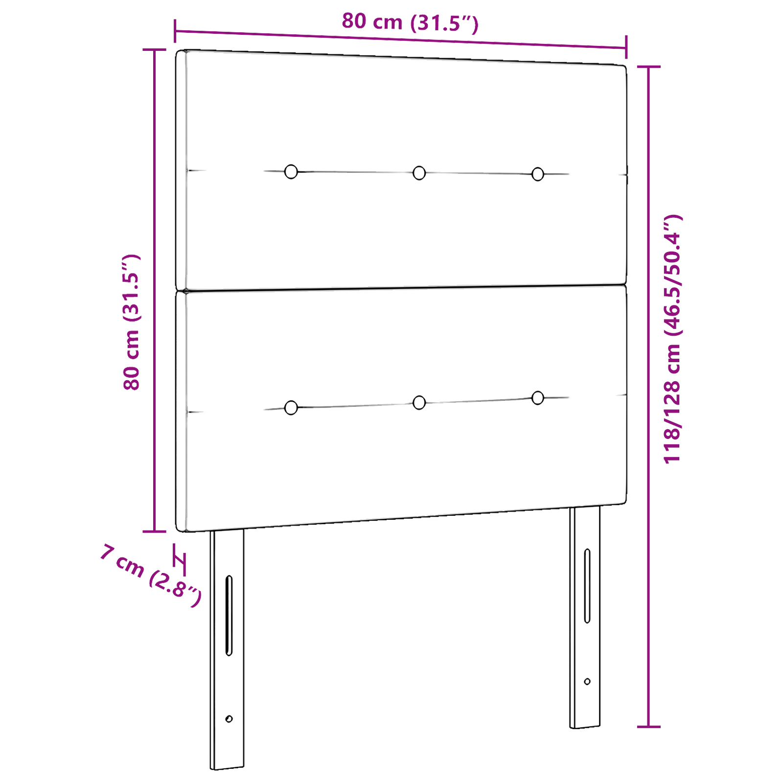 Sengegavl Knappet Mørkegrøn 80 cm Fløjl 8 image product%2F3337792%2FP Size 3337792 WBG Size EU%20%281%29 01