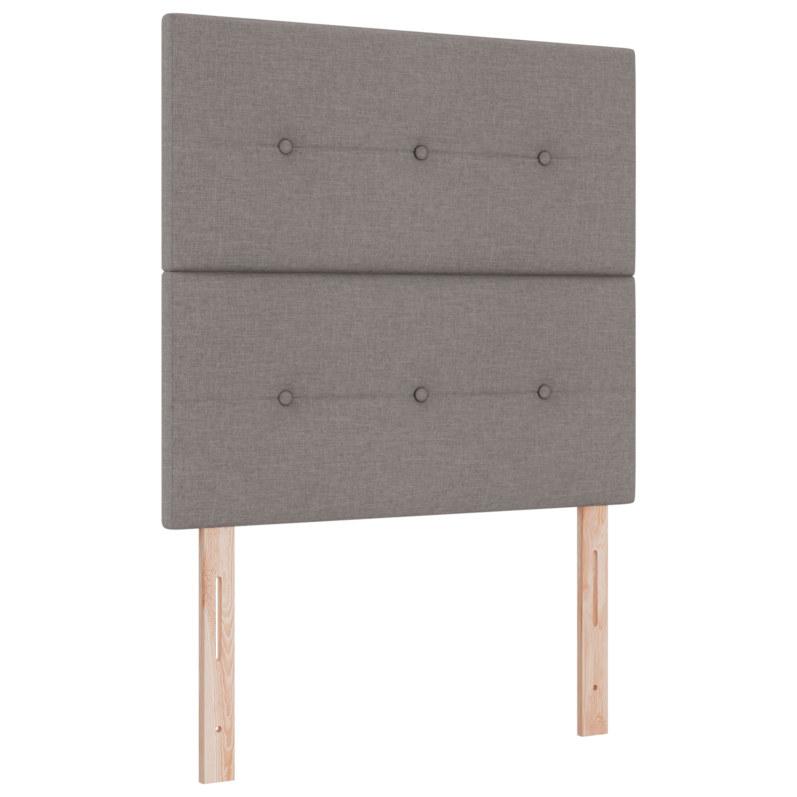 Headboard Button Tufted Taupe 100 cm Fabric - Image 2