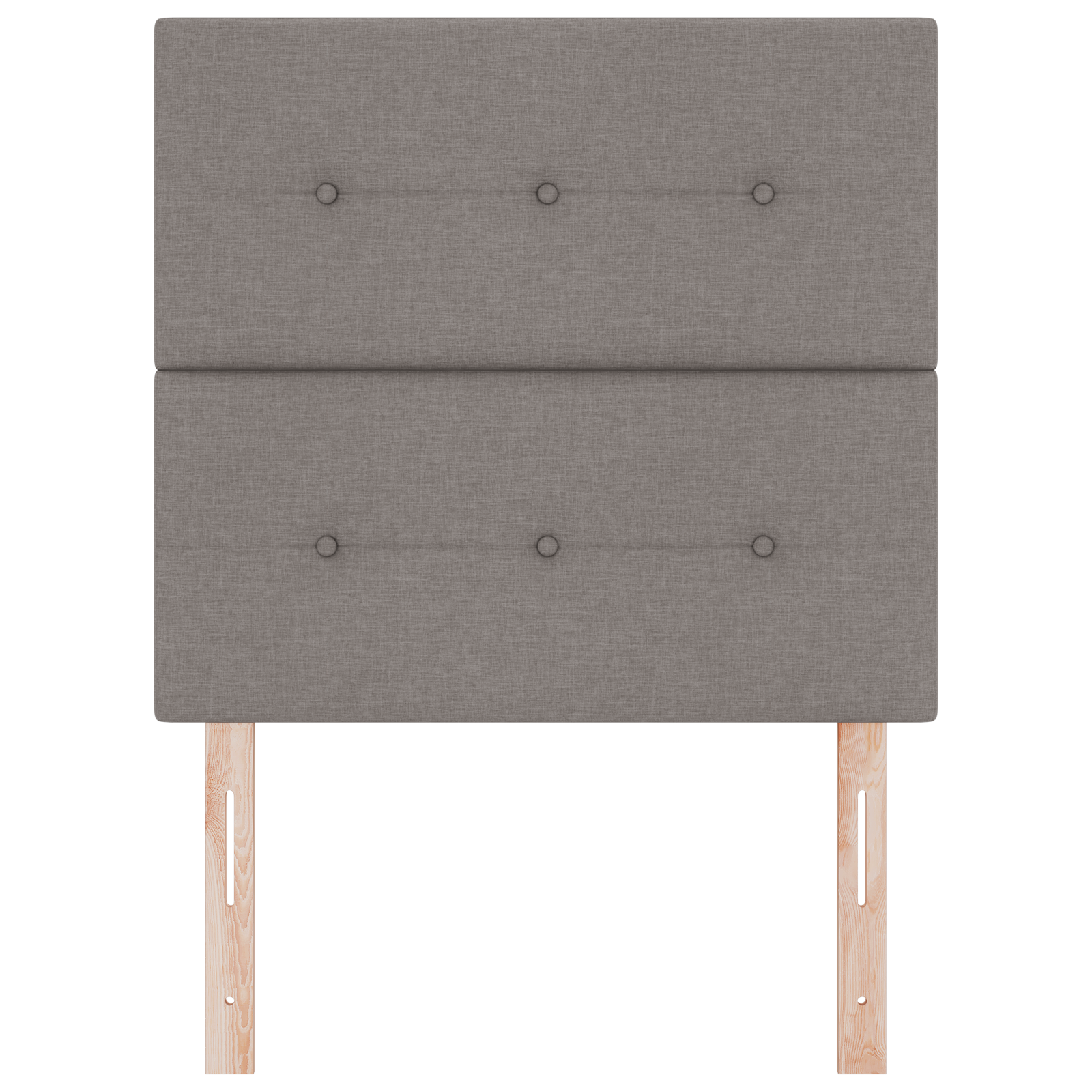 Headboard Button Tufted Taupe 100 cm Fabric - Image 4