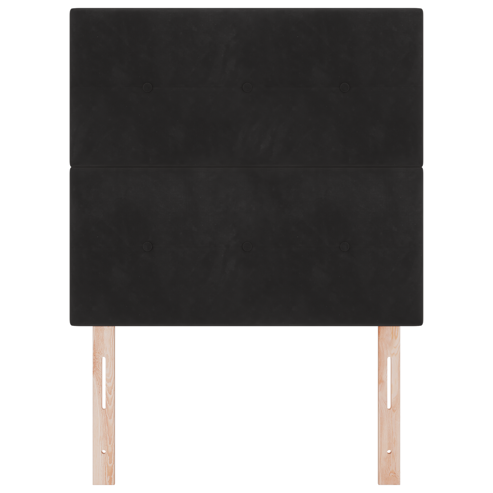 Headboard Button Tufted Black 100 cm Velvet - Image 4