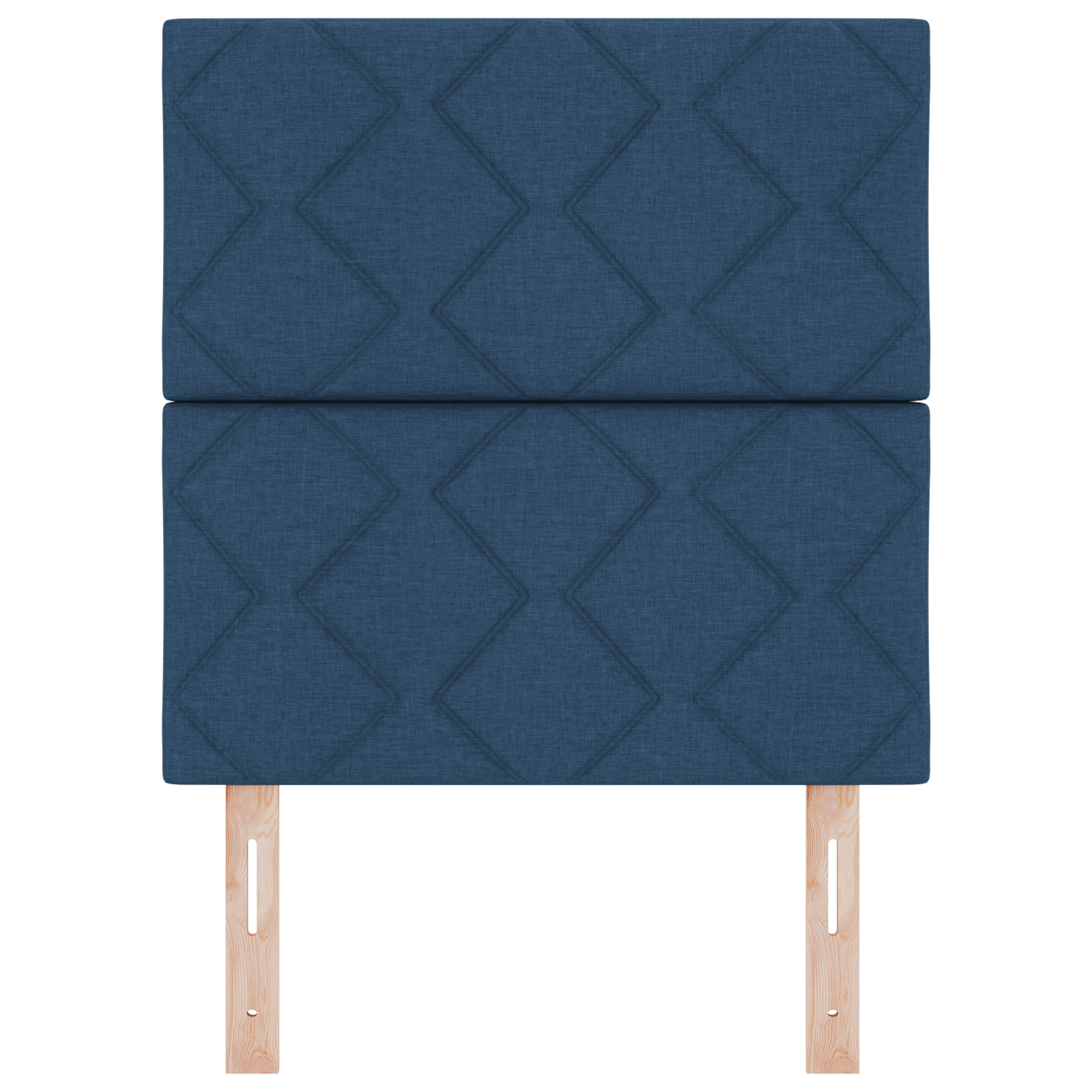 Headboard Diamond Blocks Design Blue 80 cm Fabric - Image 4