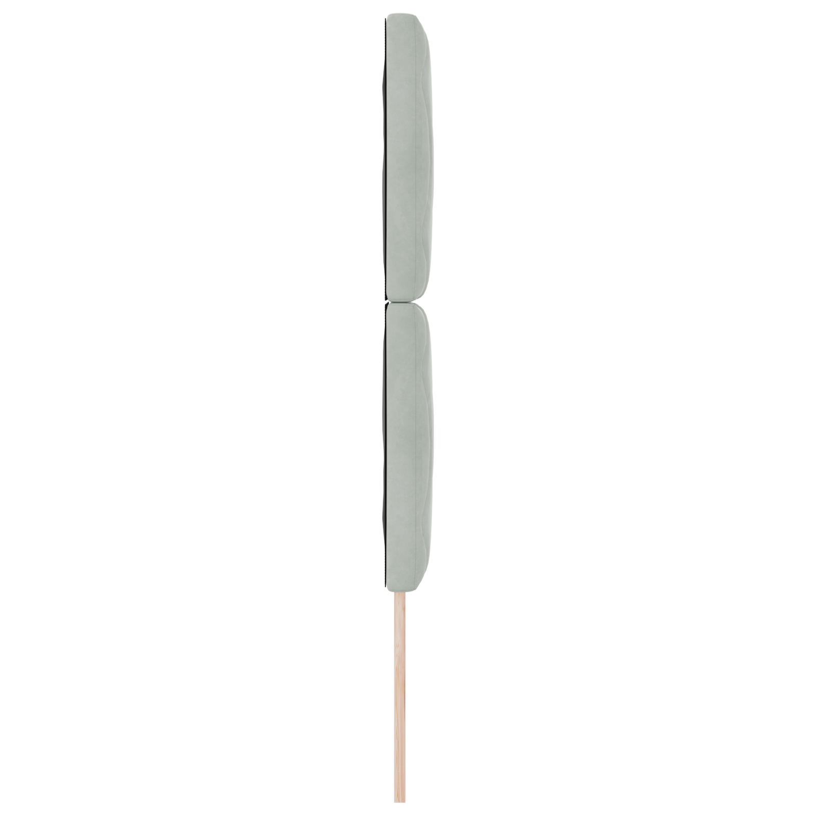 Headboard Diamond Blocks Design Light Grey 80 cm Velvet - Image 5