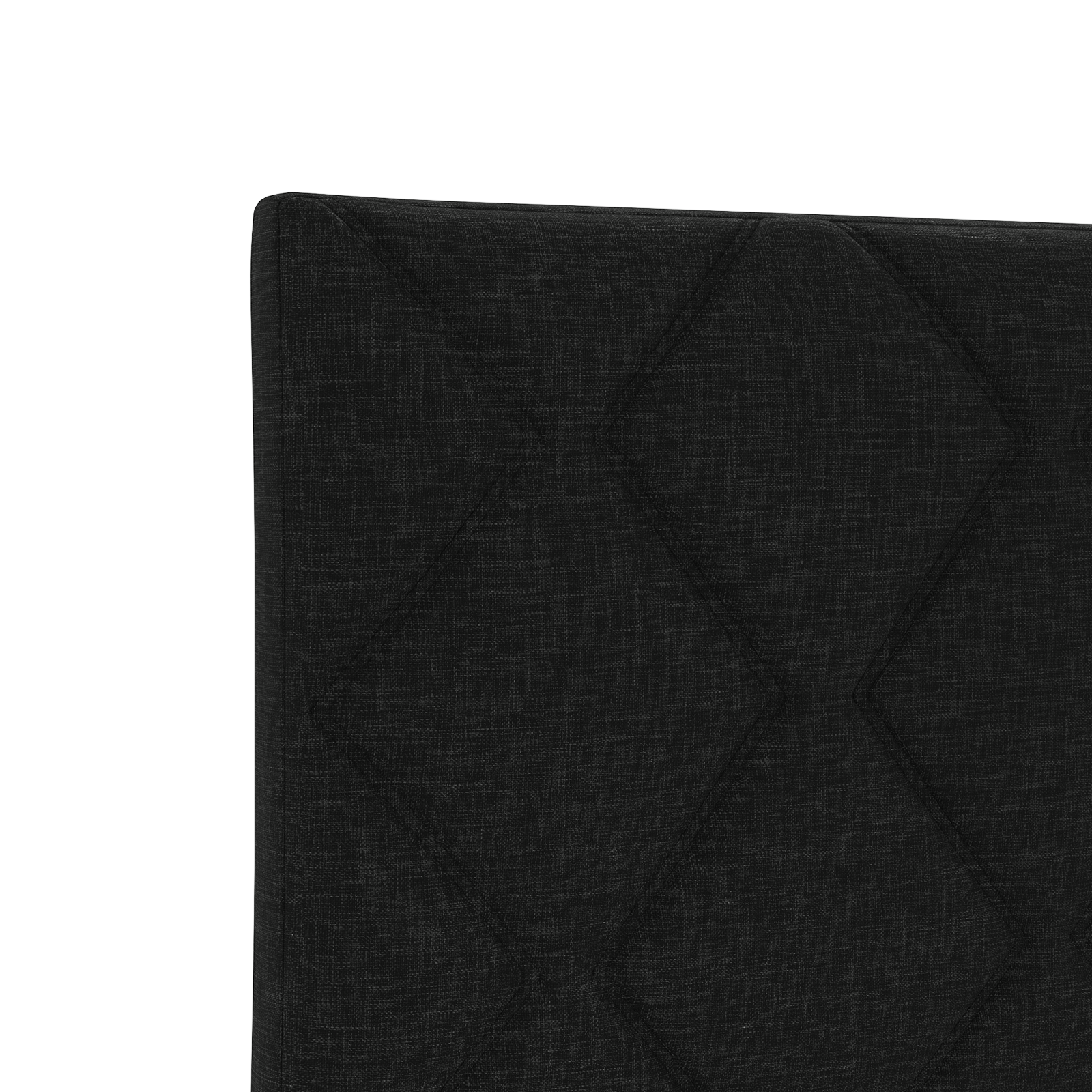 Headboard Diamond Blocks Design Black 100 cm Fabric - Image 7