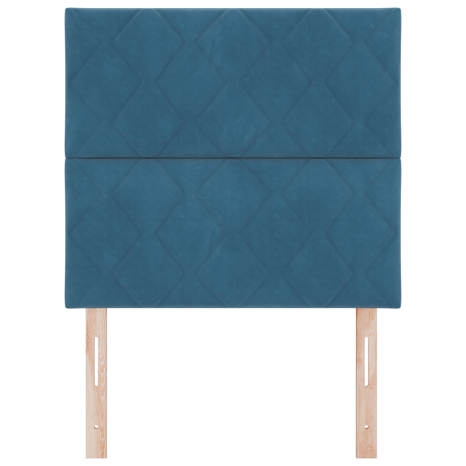 Headboard Diamond Blocks Design Dark Blue 100 cm Velvet - Image 4