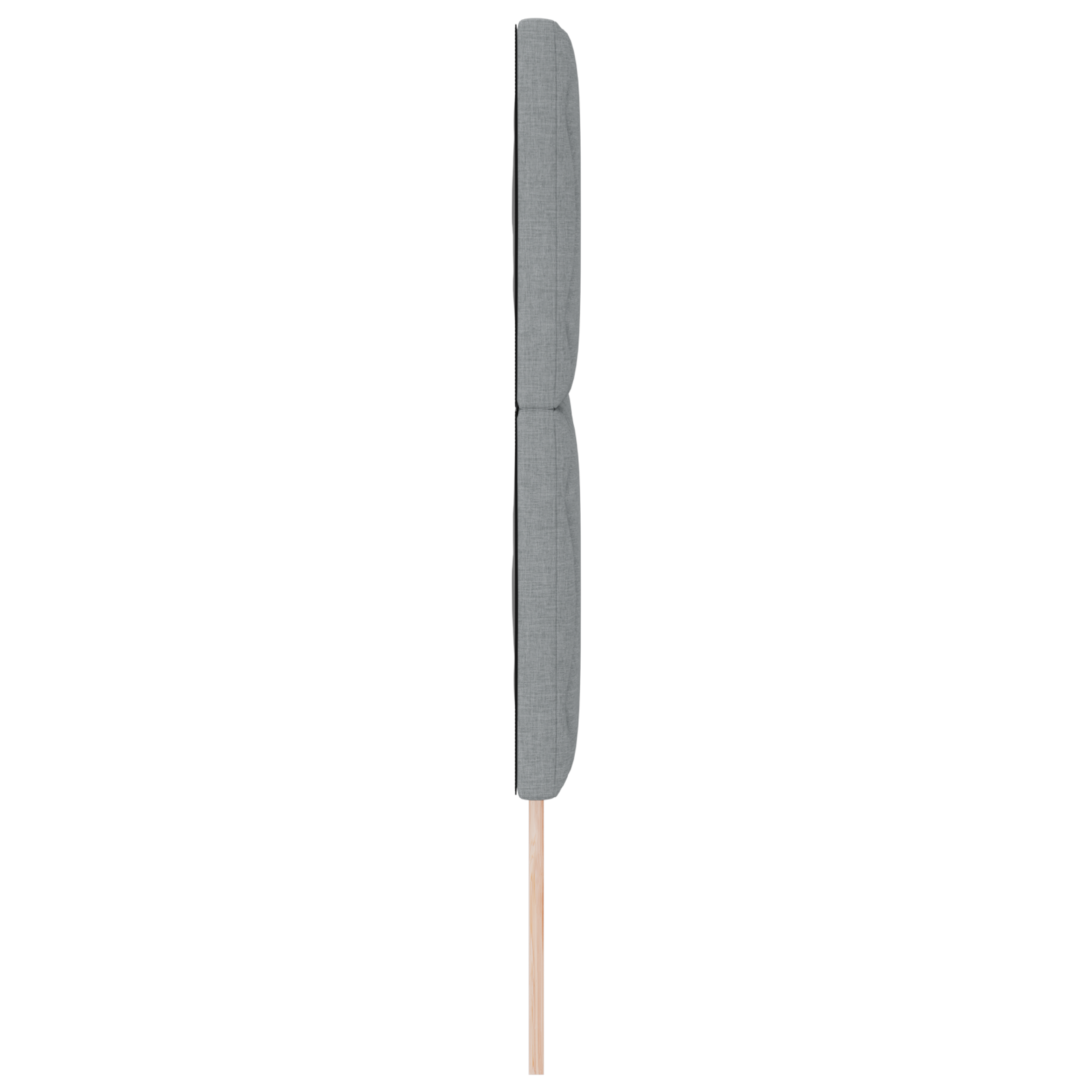 Headboard Diamond Blocks Design Light Grey 140 cm Fabric - Image 5