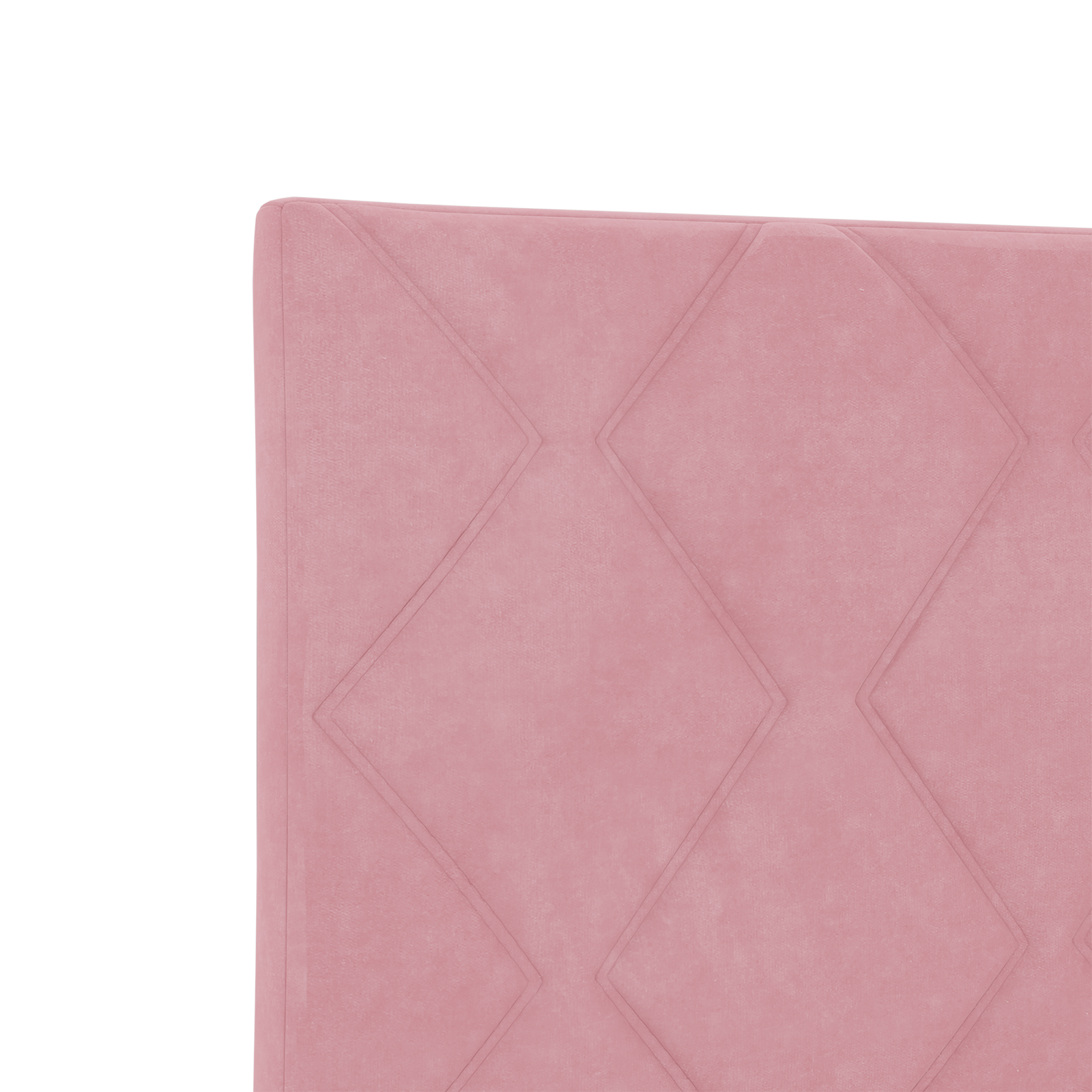 Pink Diamond Blocks Design Headboard 160 cm Velvet - Image 7