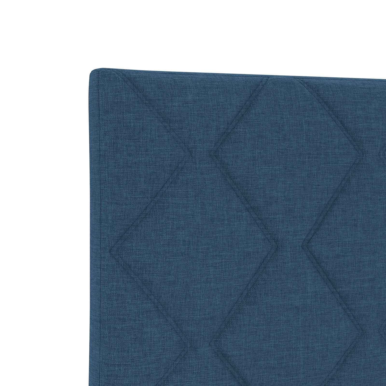 Headboard Diamond Blocks Design Blue 200 cm Fabric - Image 7