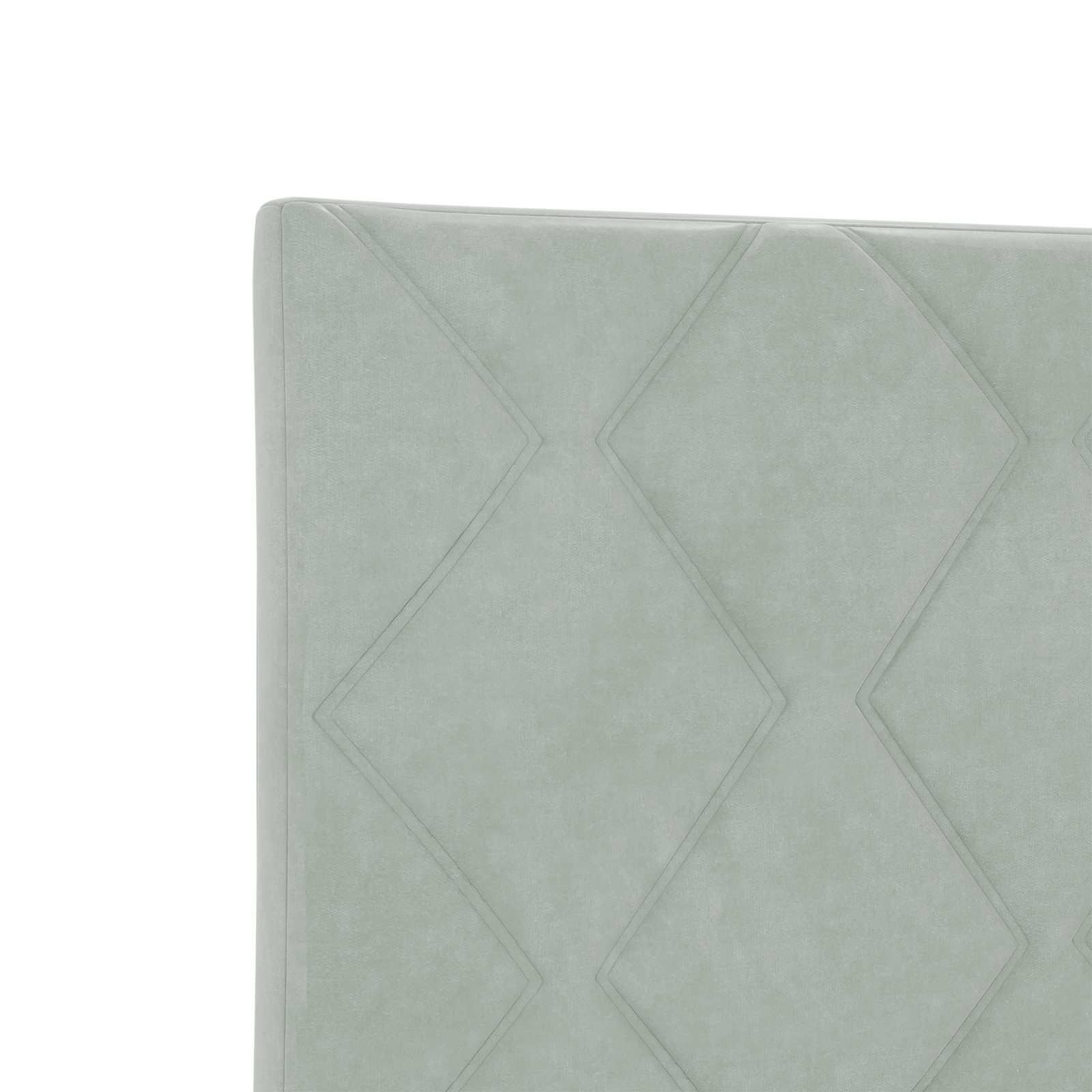 Headboard Diamond Blocks Design Light Grey 200 cm Velvet - Image 7