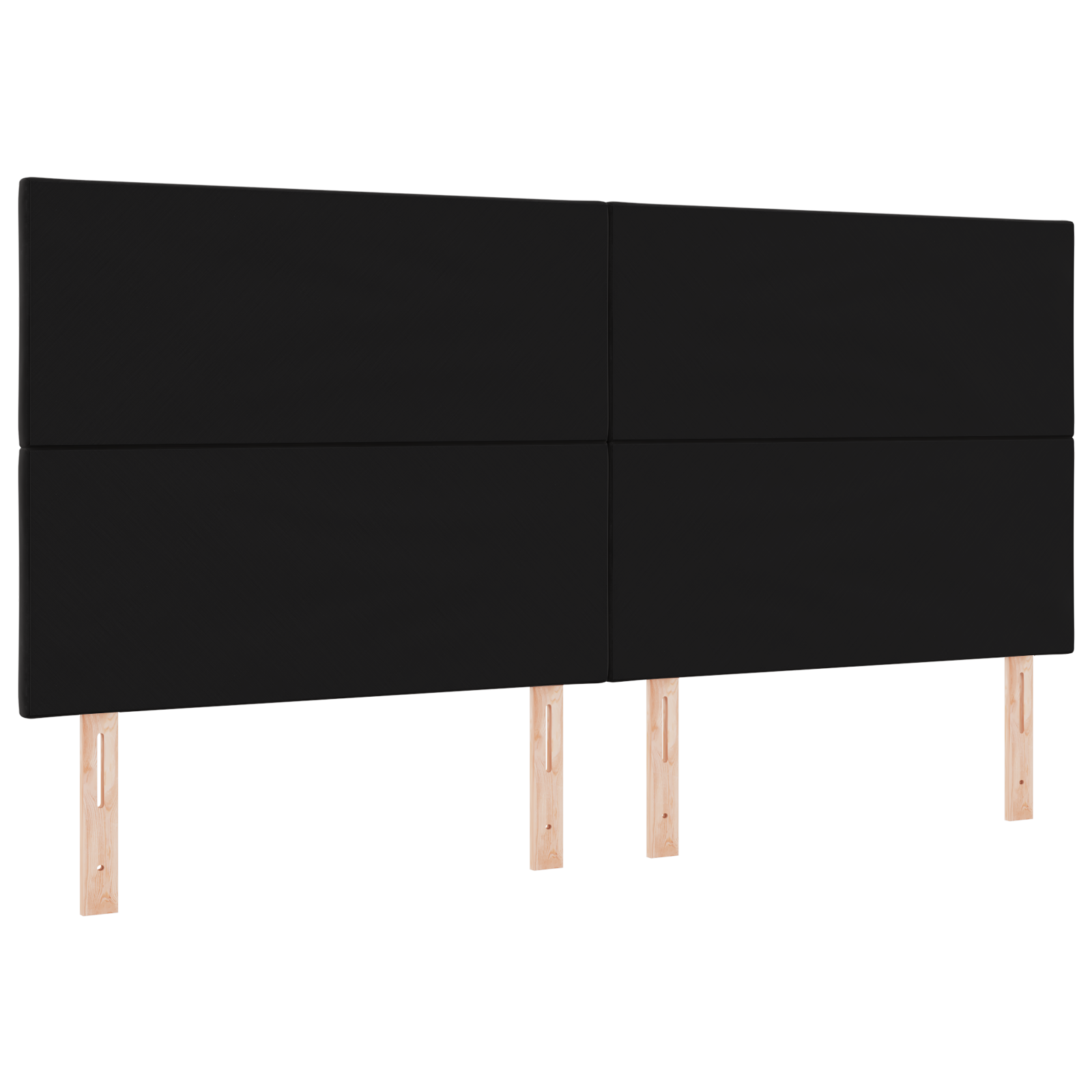 Headboard Diamond Blocks Design Black 200 cm Velvet - Image 6
