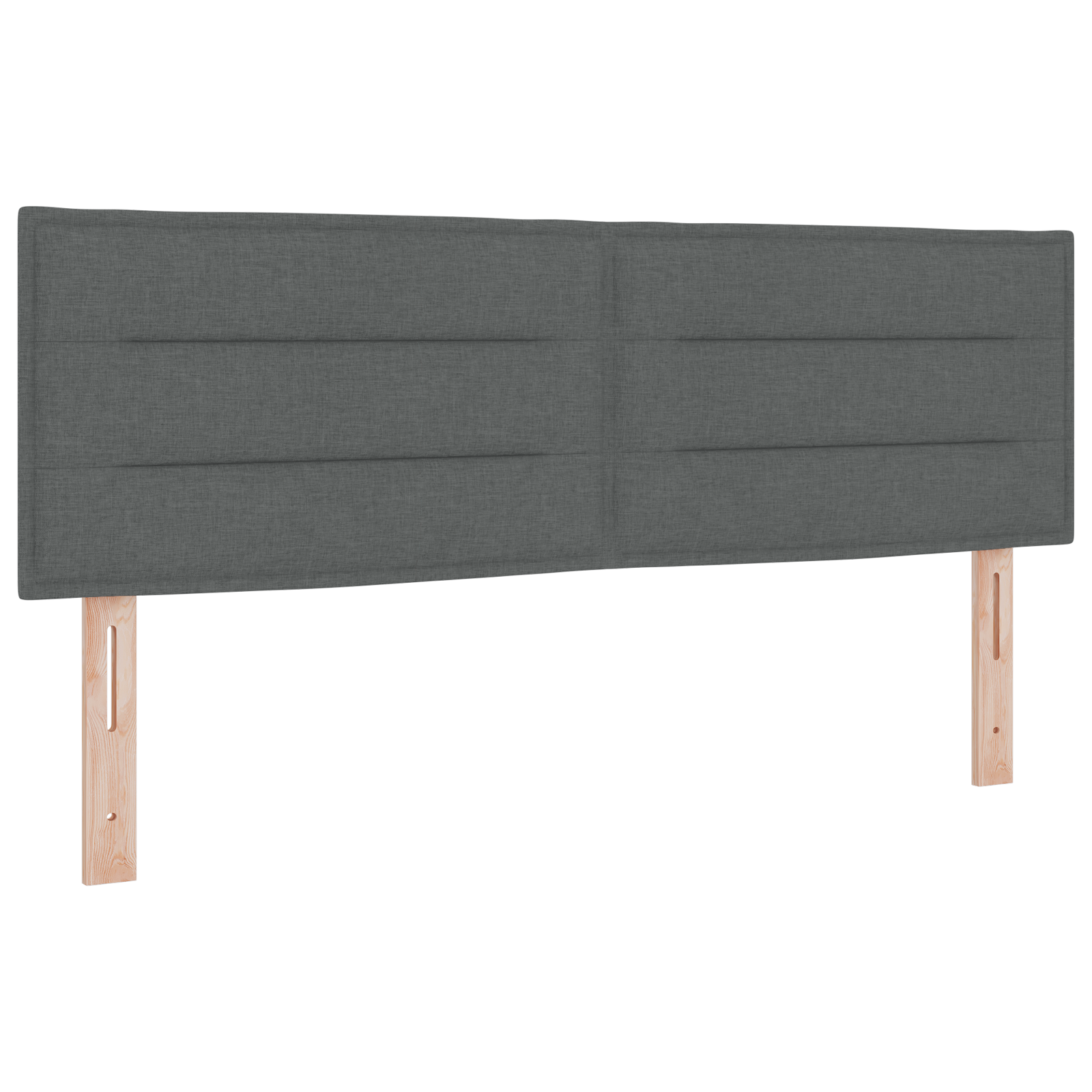 LED Headboard Lines Design Dark Grey 72 cm Fabric - Image 2