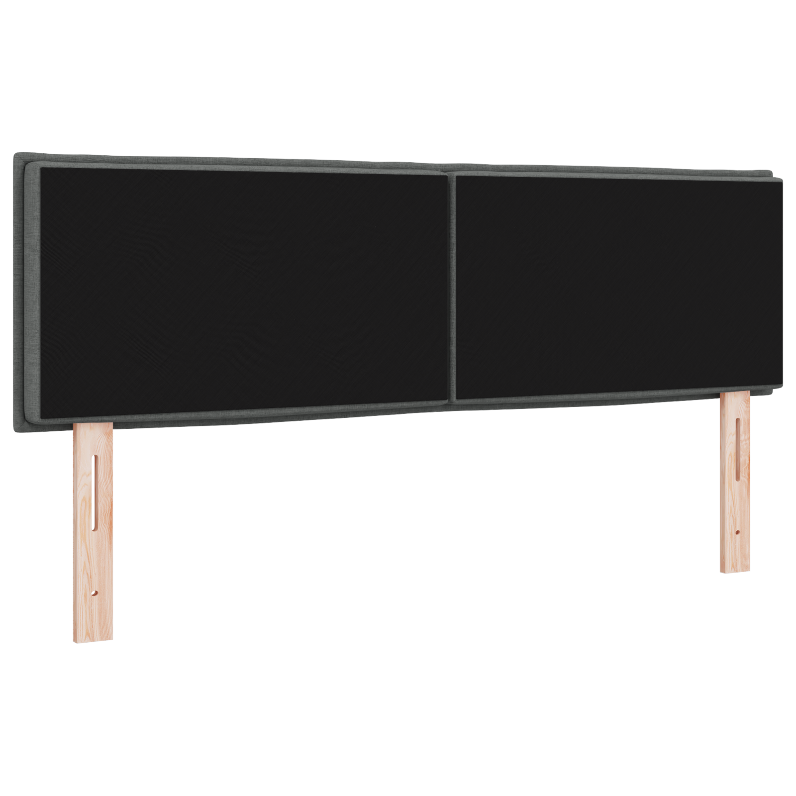 LED Headboard Lines Design Dark Grey 72 cm Fabric - Image 7